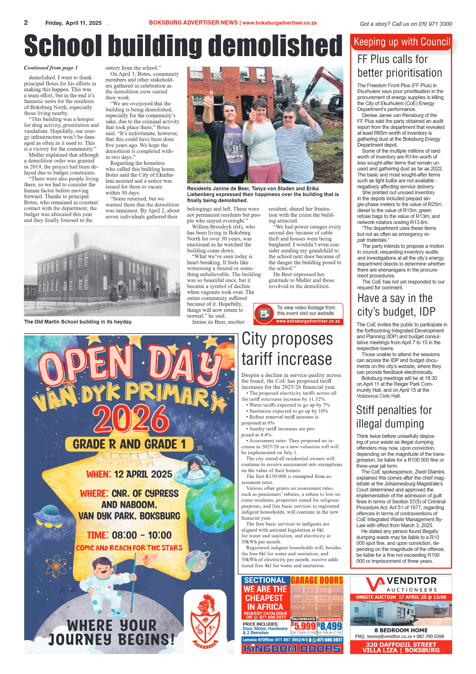 Boksburg Advertiser 11 April 2025 page 4