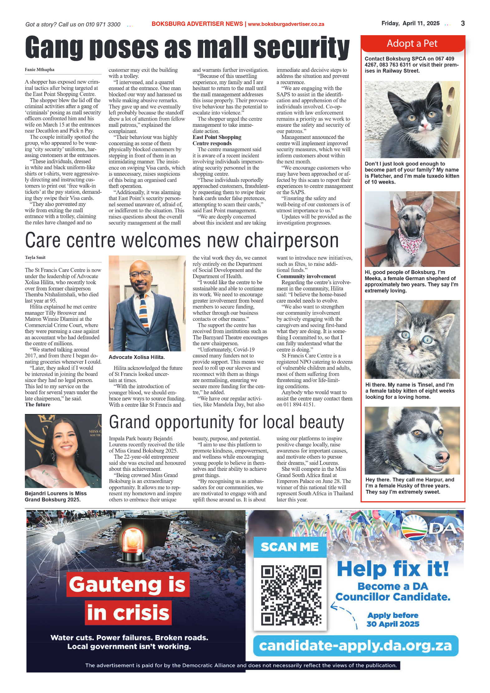 Boksburg Advertiser 11 April 2025 page 5