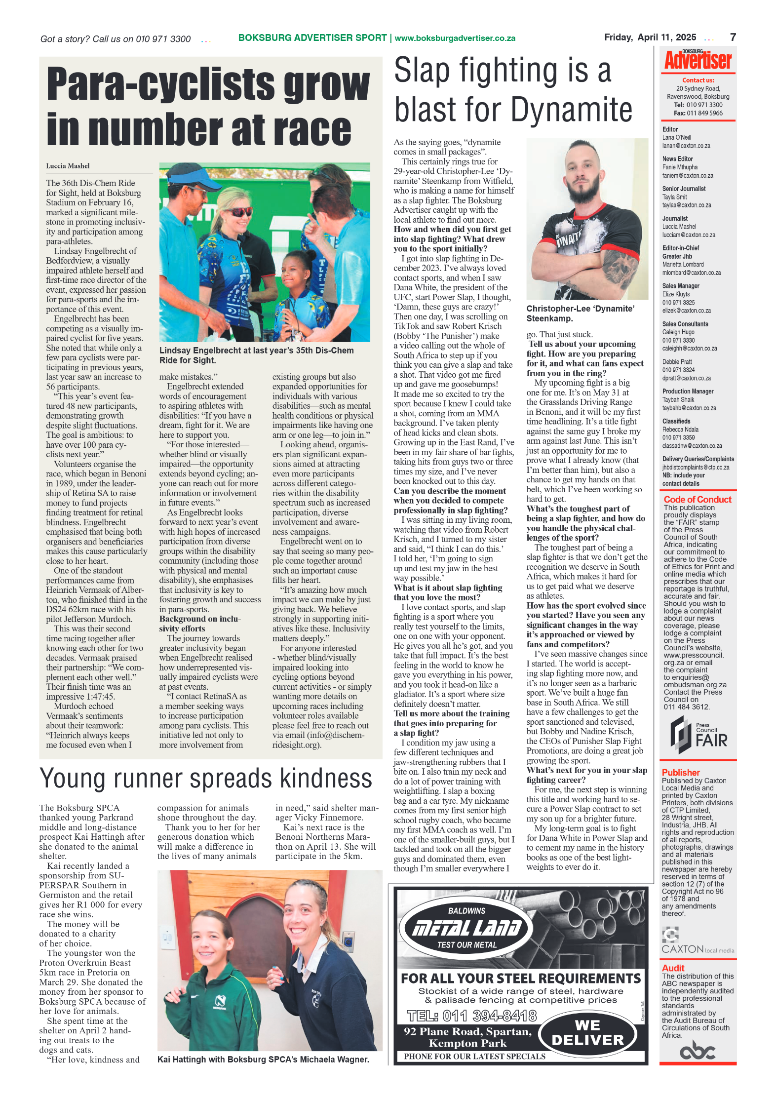 Boksburg Advertiser 11 April 2025 page 9