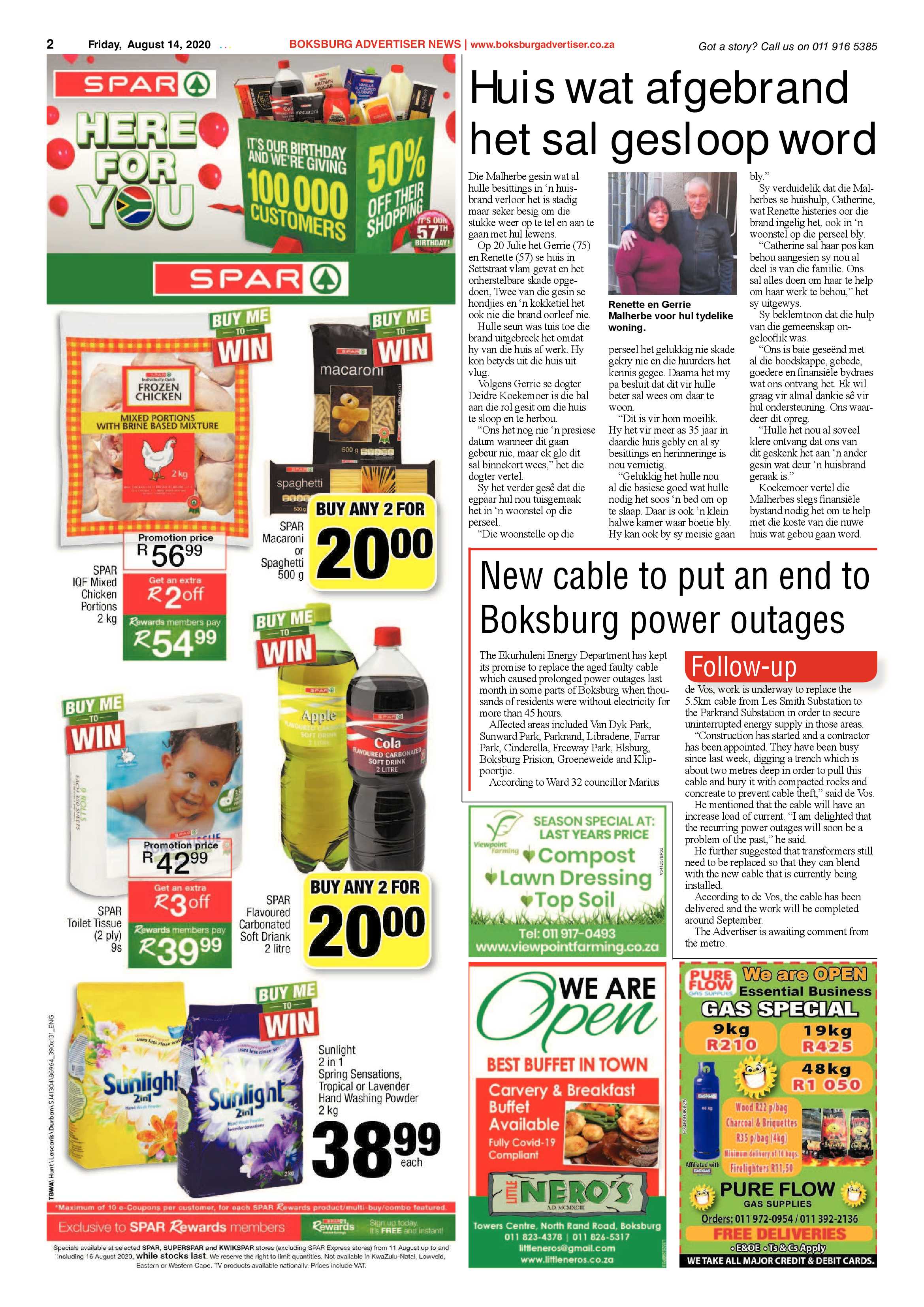 Boksburg Advertiser 11 August 2020 page 2