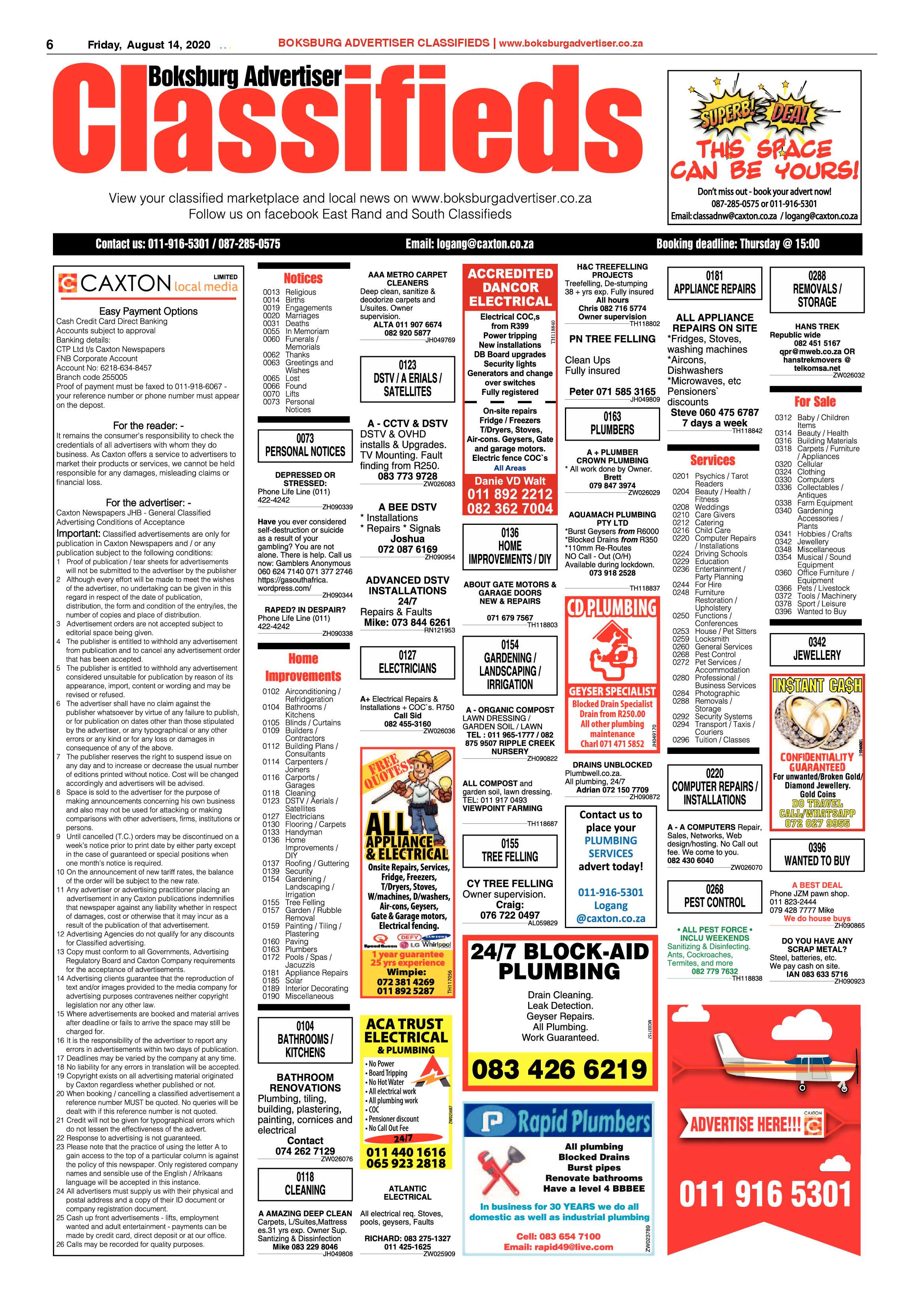 Boksburg Advertiser 11 August 2020 page 6