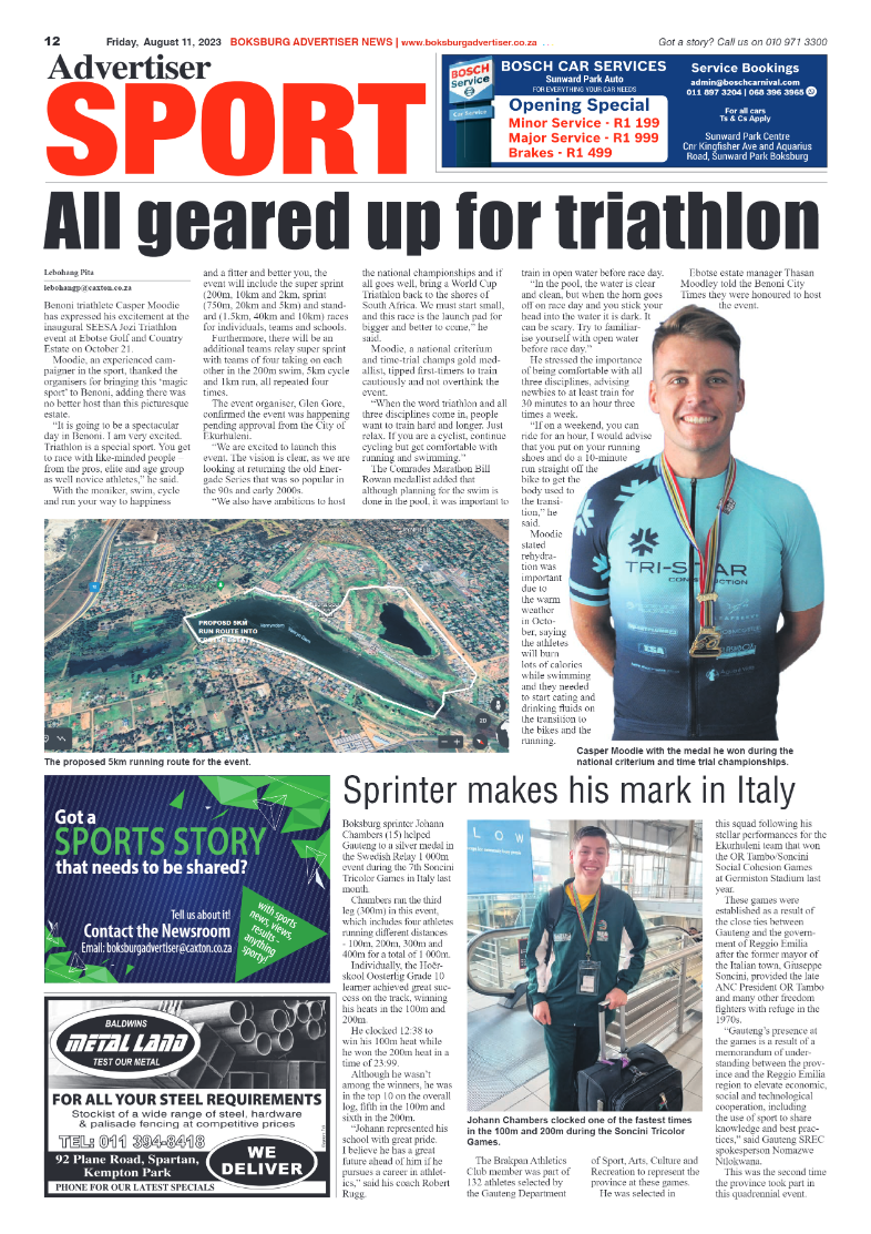 Boksburg Advertiser 11 August 2023 page 12