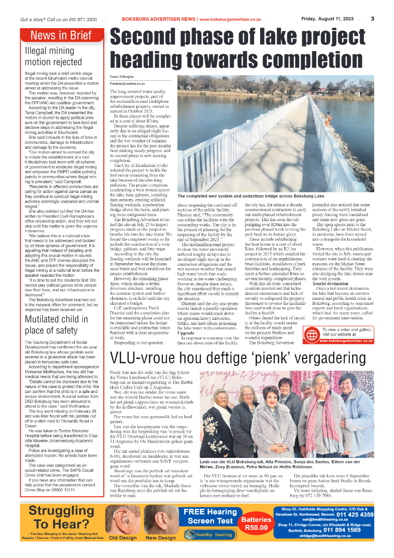 Boksburg Advertiser 11 August 2023 page 3