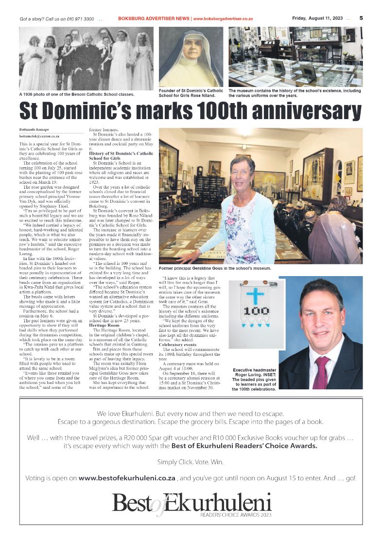 Boksburg Advertiser 11 August 2023 page 5