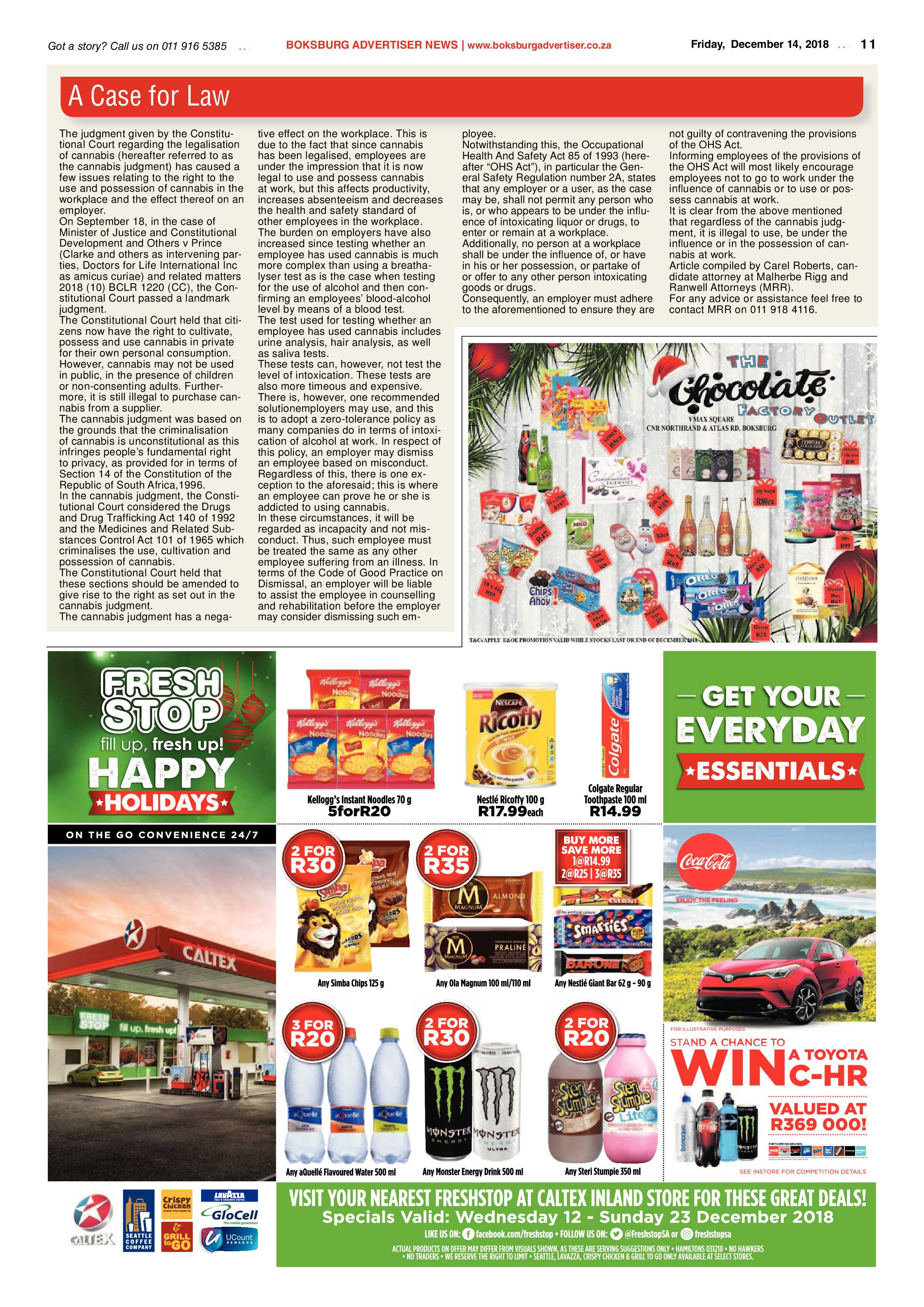 Boksburg Advertiser 11 December 2018 page 11