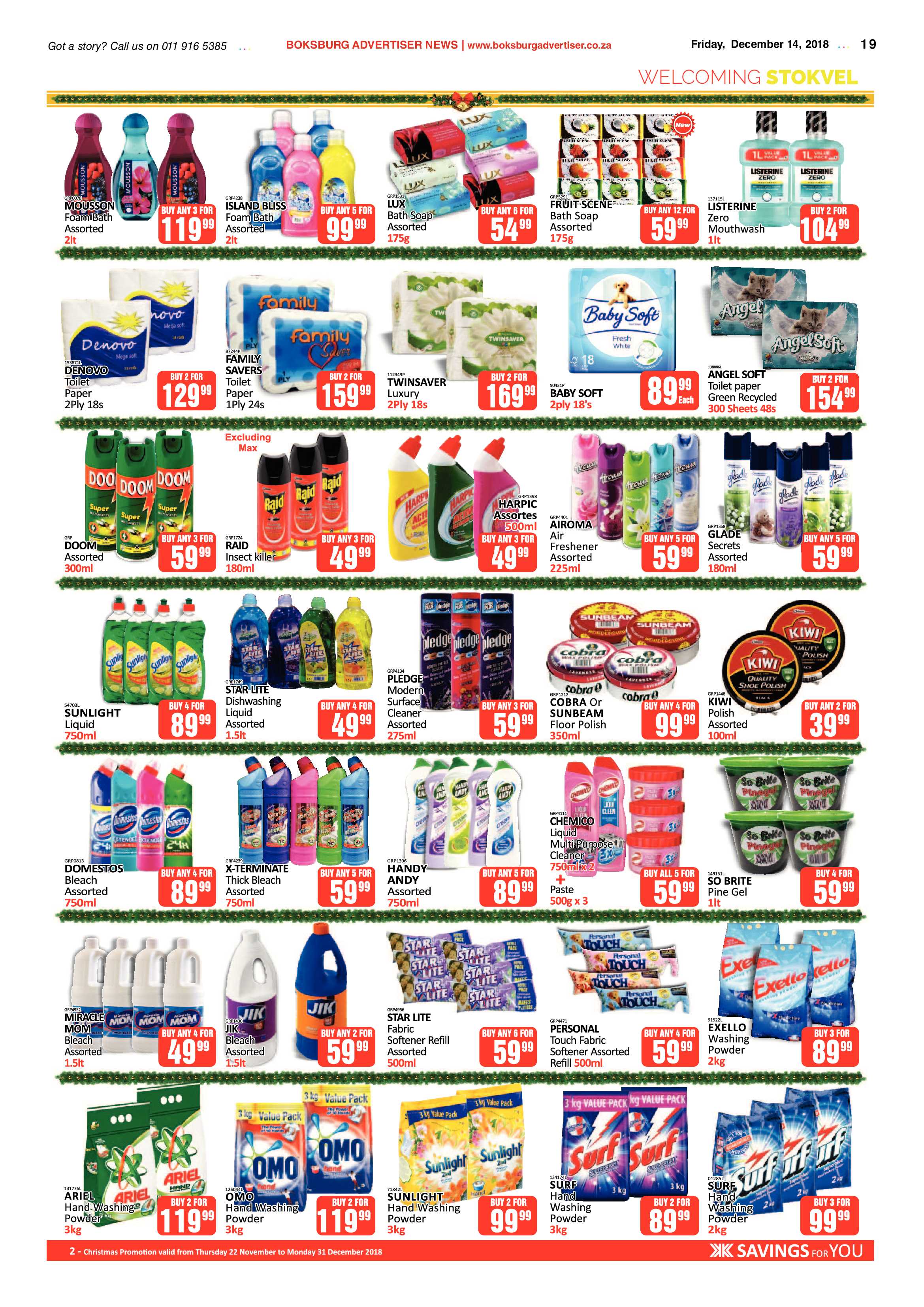 Boksburg Advertiser 11 December 2018 page 19