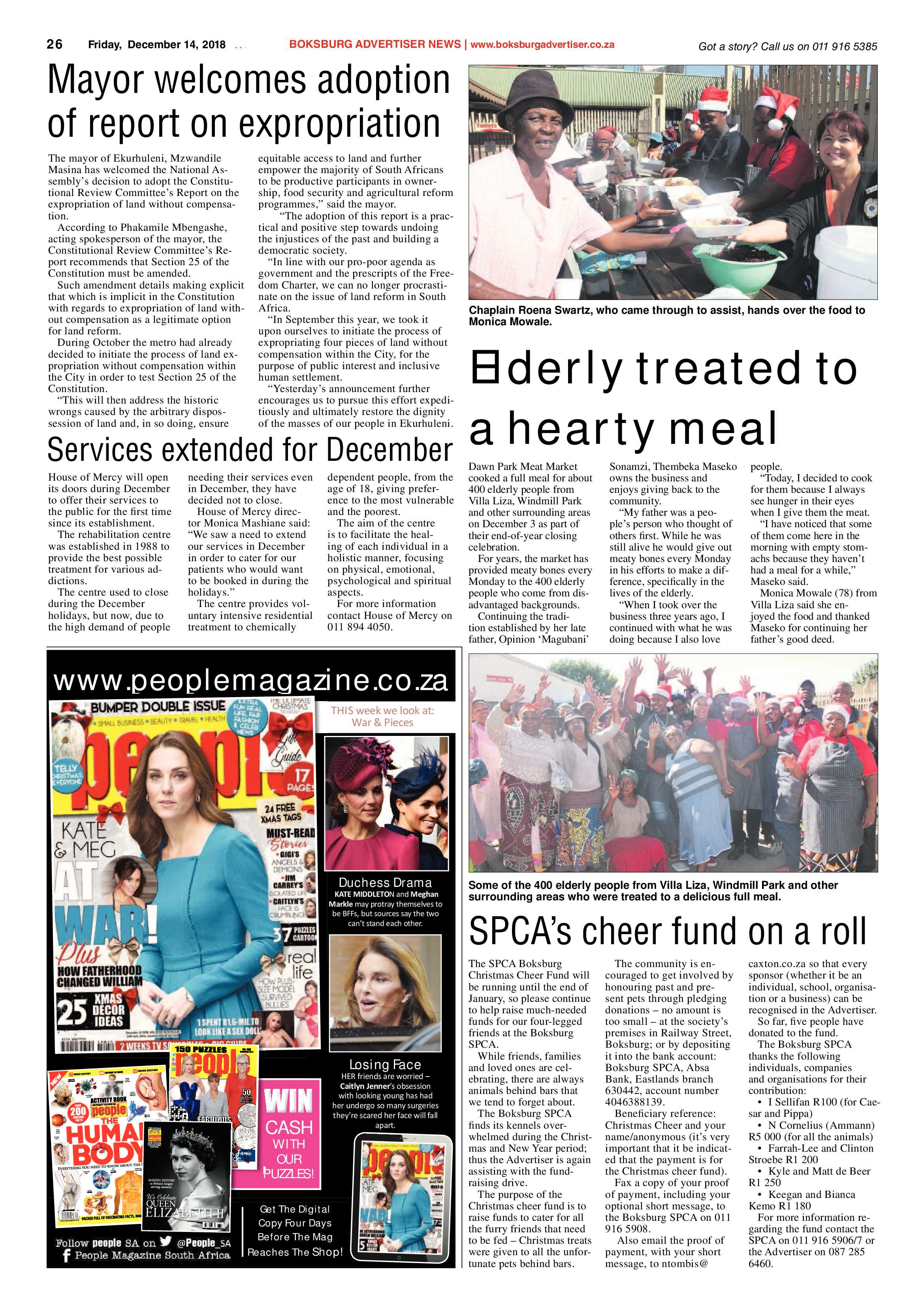 Boksburg Advertiser 11 December 2018 page 26