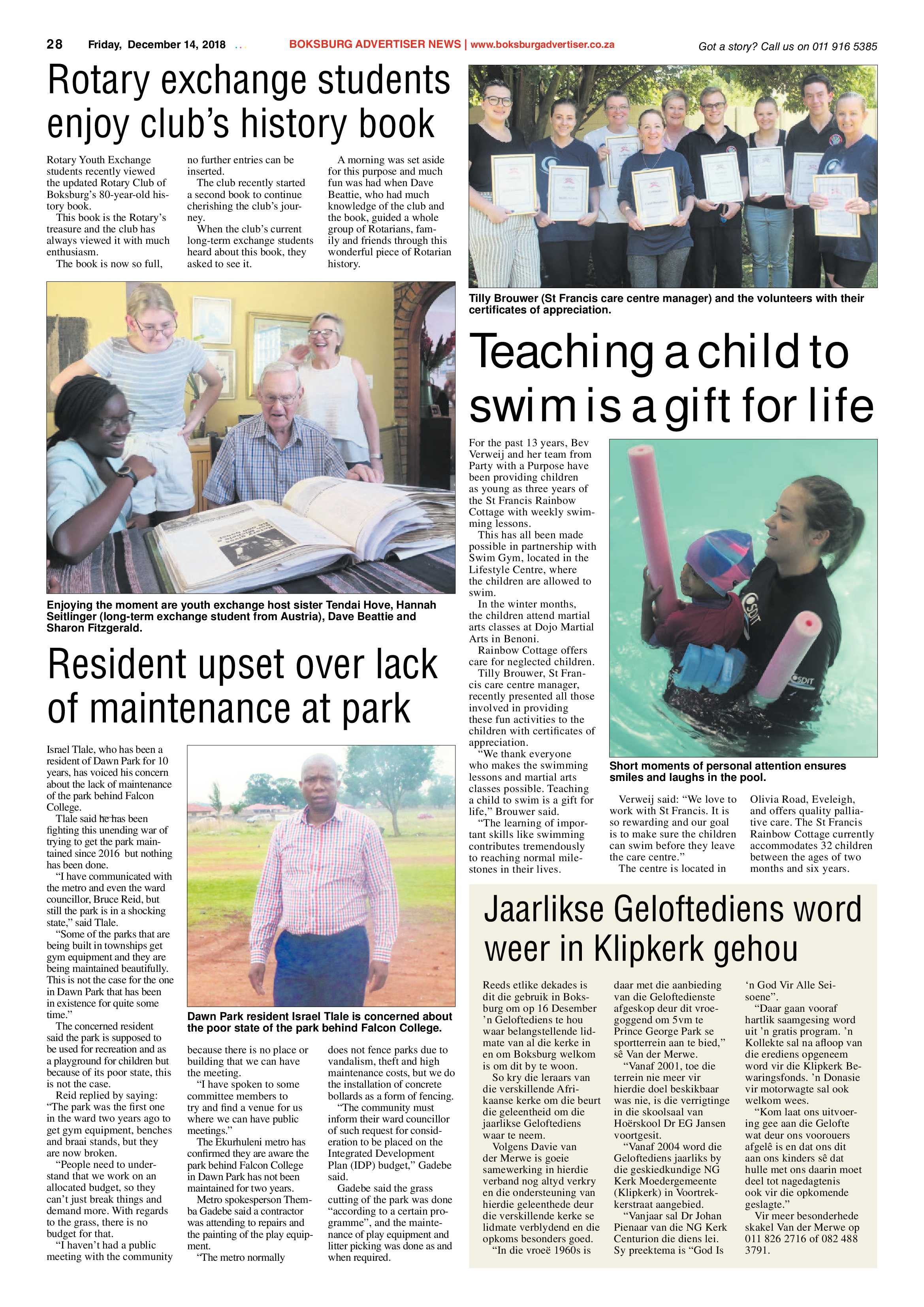 Boksburg Advertiser 11 December 2018 page 28