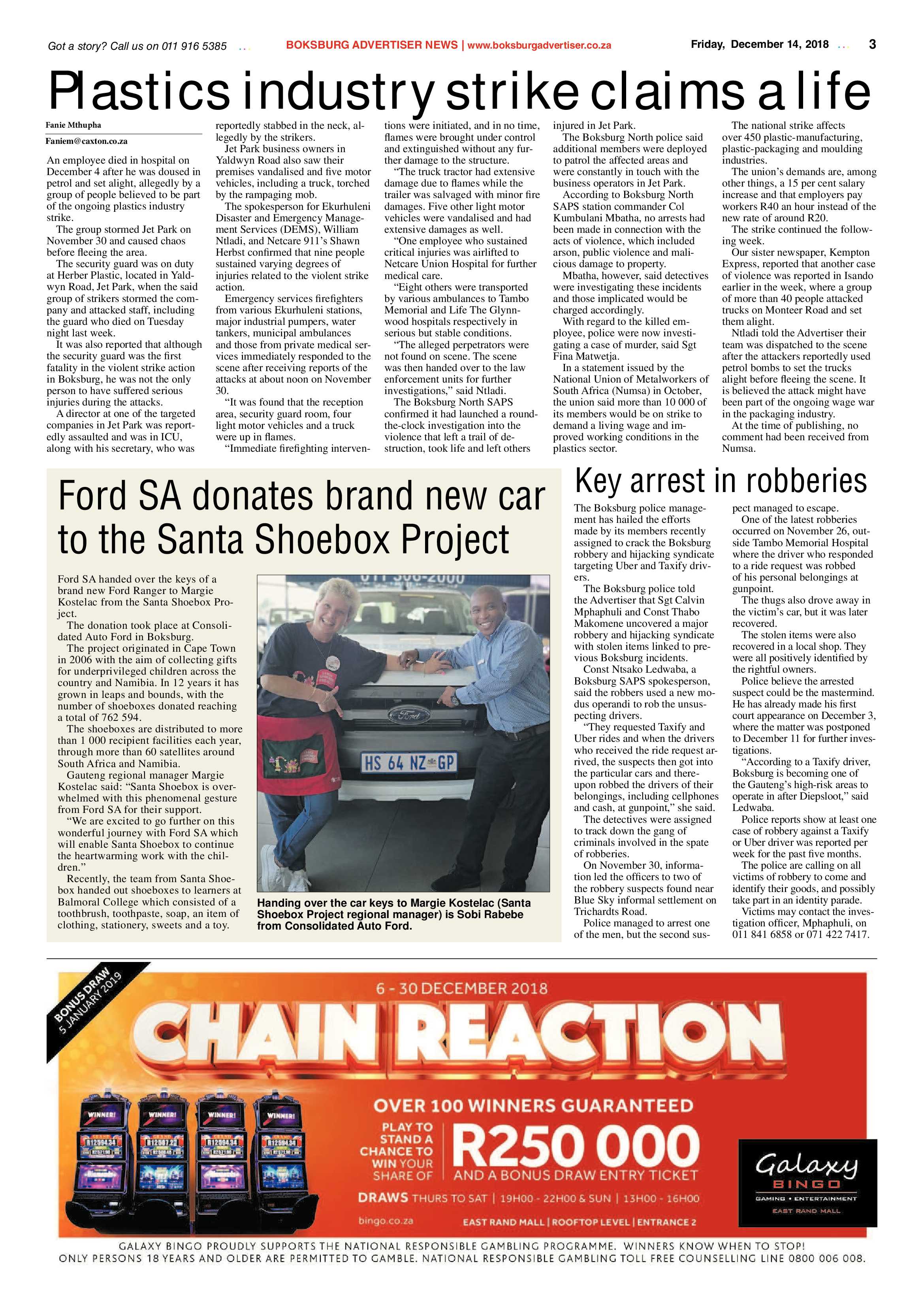 Boksburg Advertiser 11 December 2018 page 3