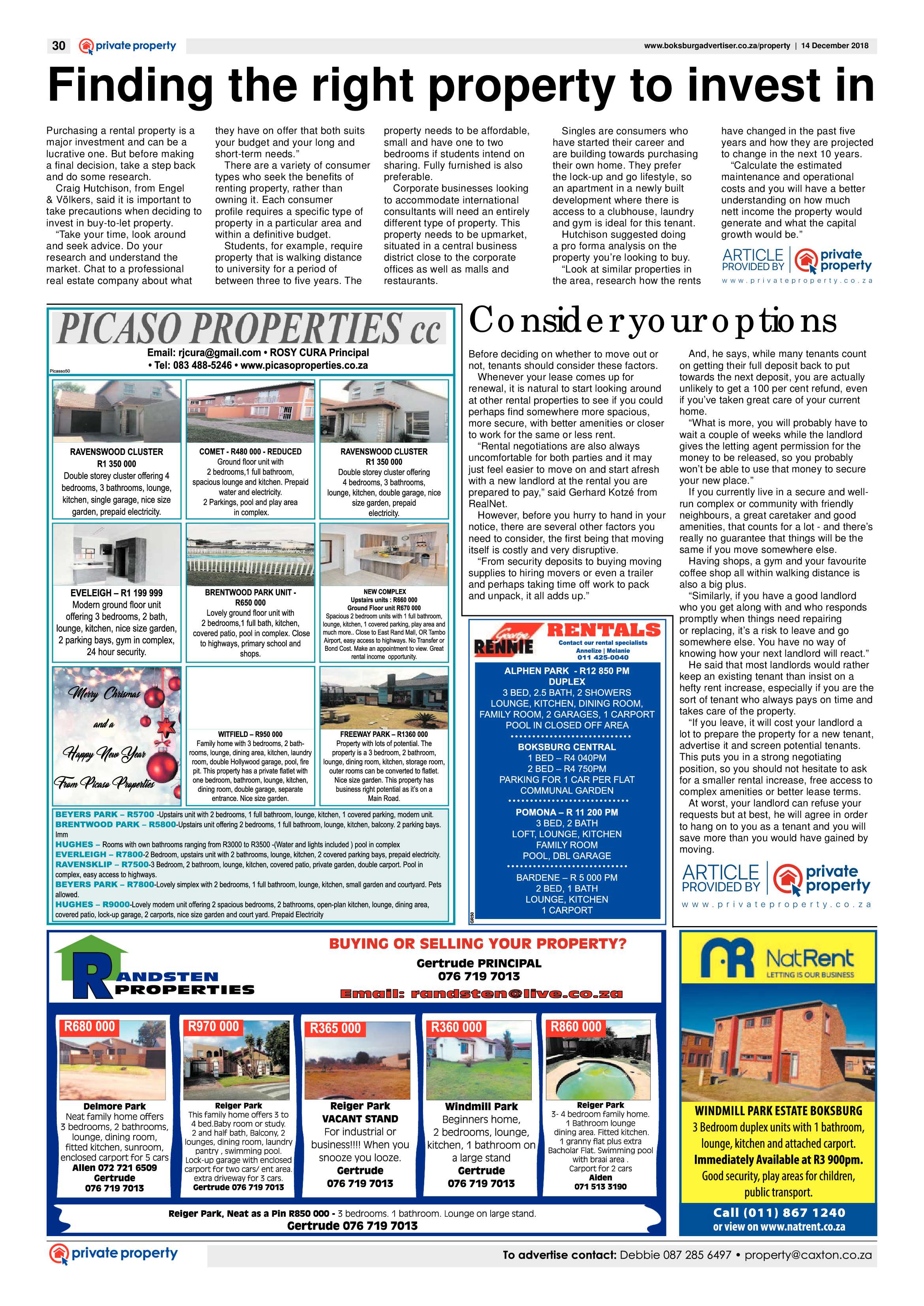 Boksburg Advertiser 11 December 2018 page 30