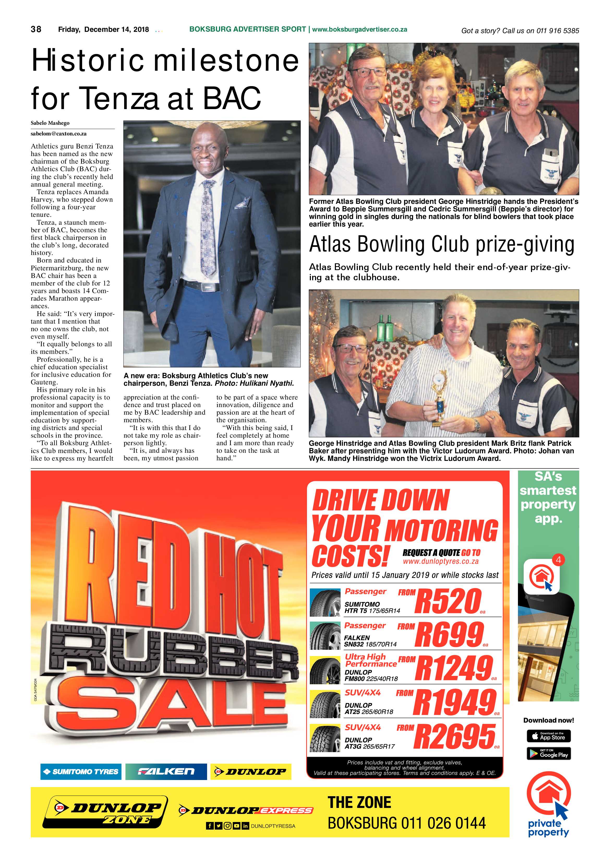 Boksburg Advertiser 11 December 2018 page 38