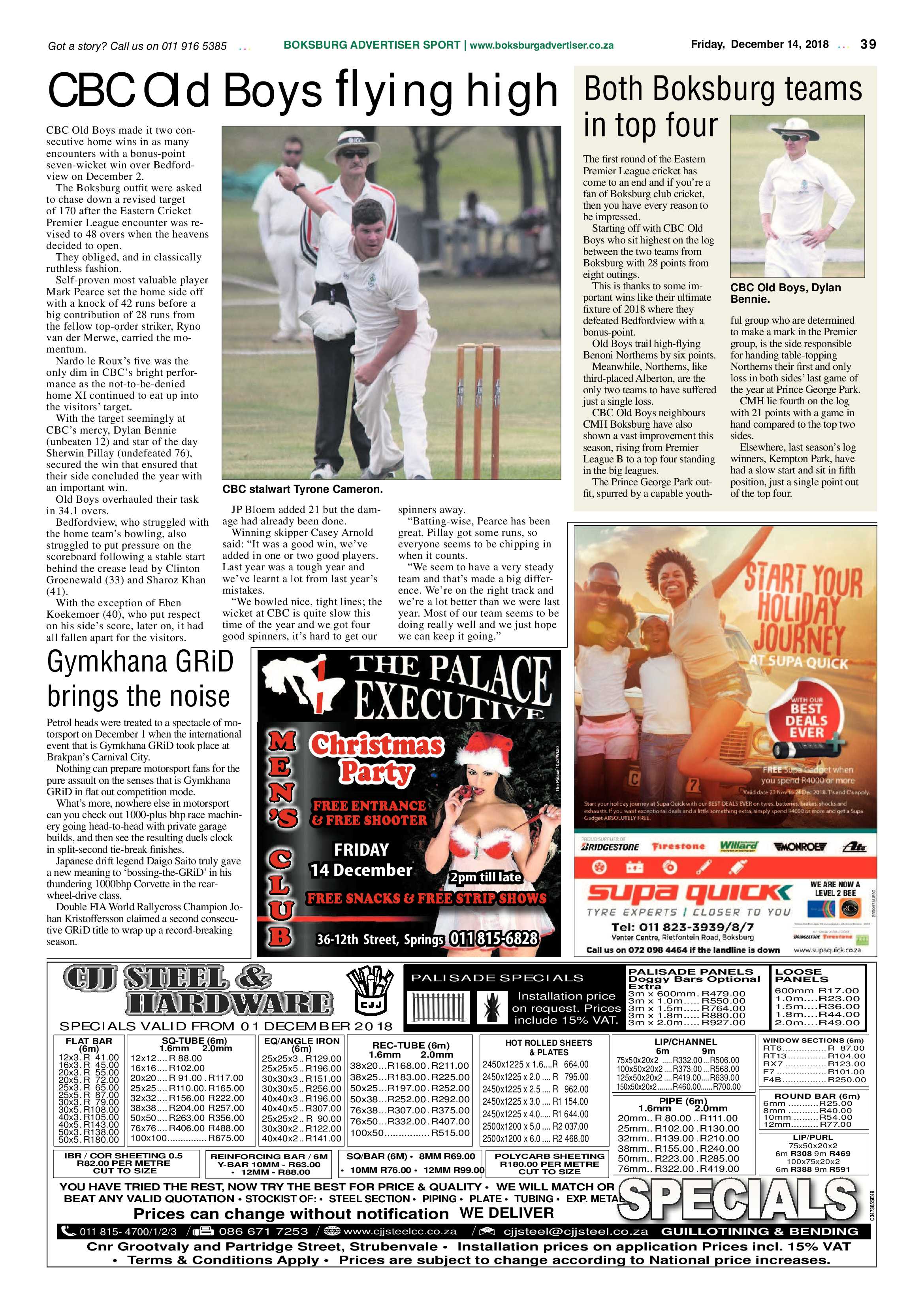 Boksburg Advertiser 11 December 2018 page 39
