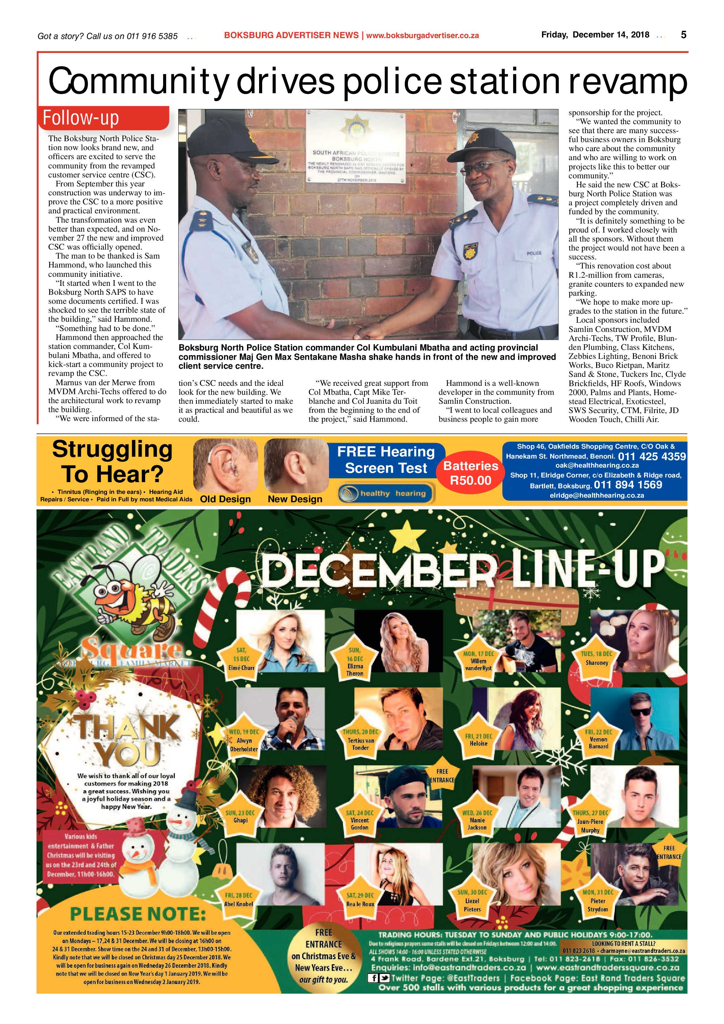 Boksburg Advertiser 11 December 2018 page 5
