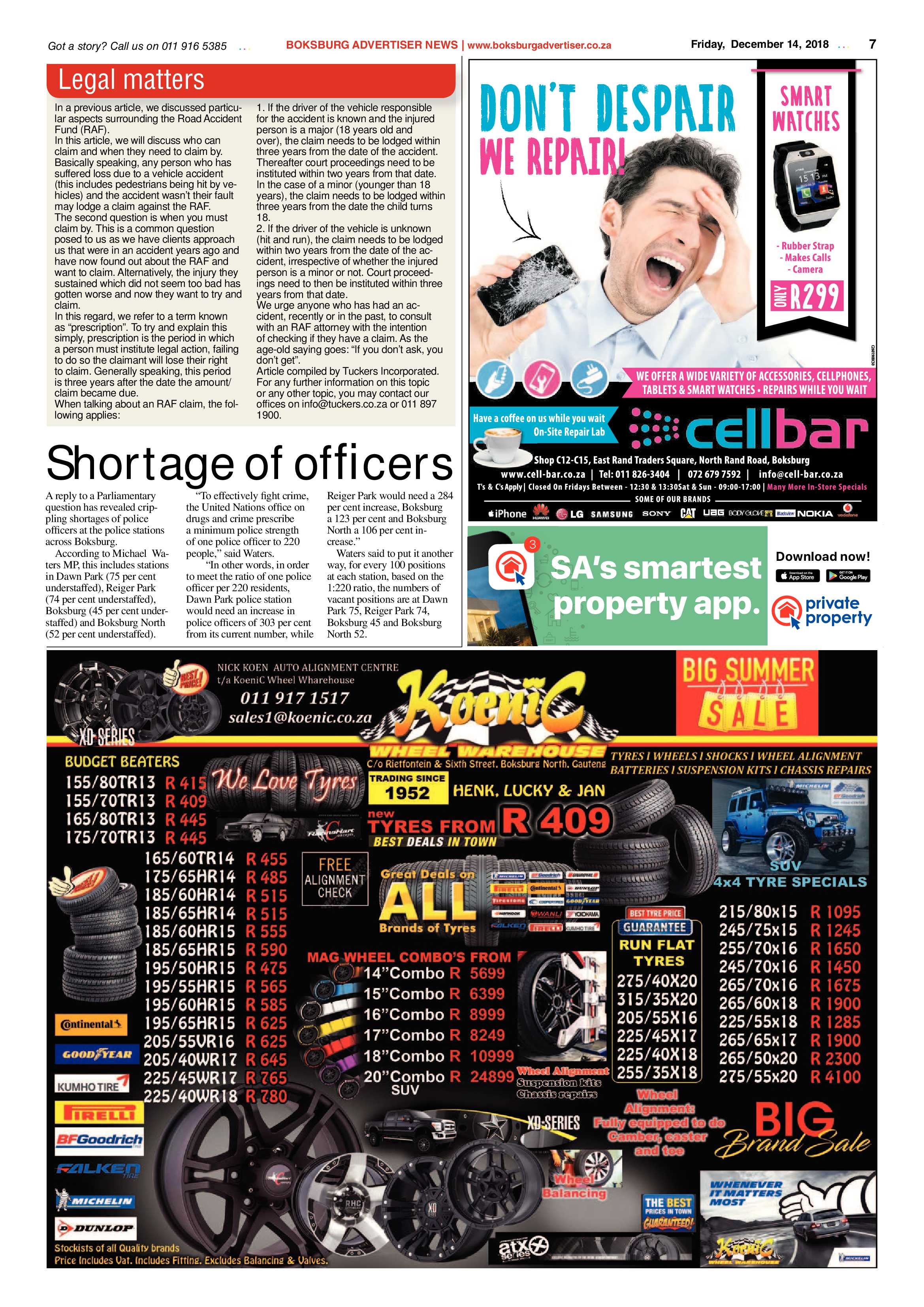 Boksburg Advertiser 11 December 2018 page 7