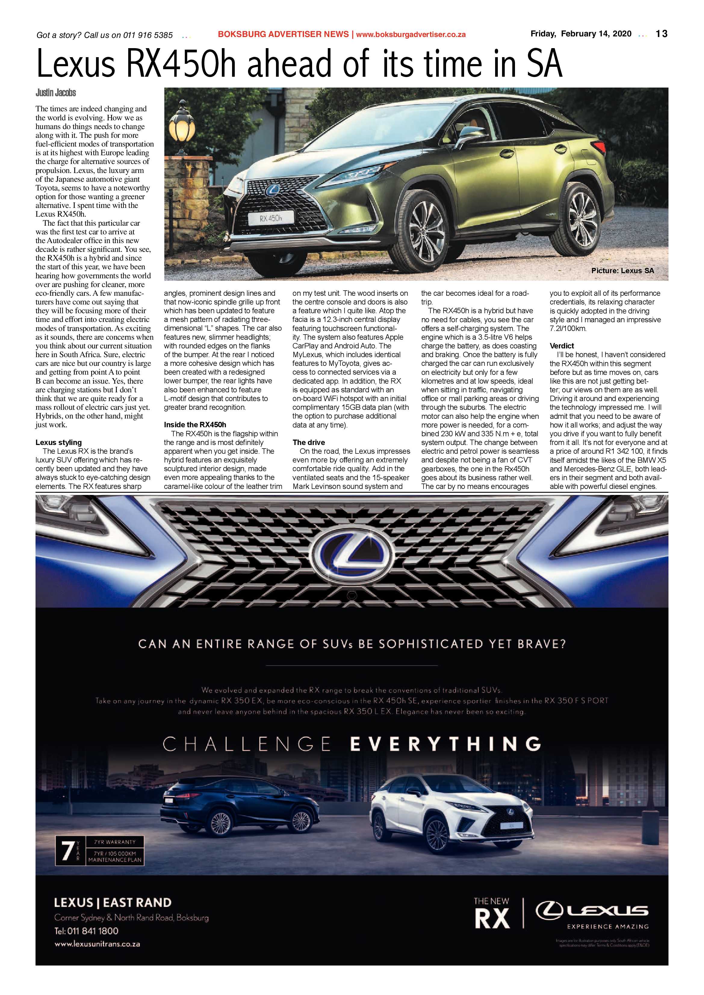 Boksburg Advertiser 11 February 2020 page 13