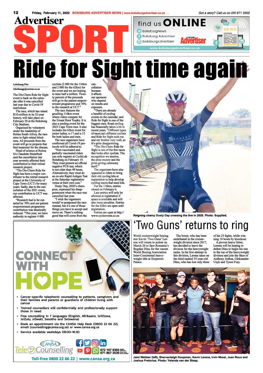 Boksburg Advertiser 11 February 2022 page 12