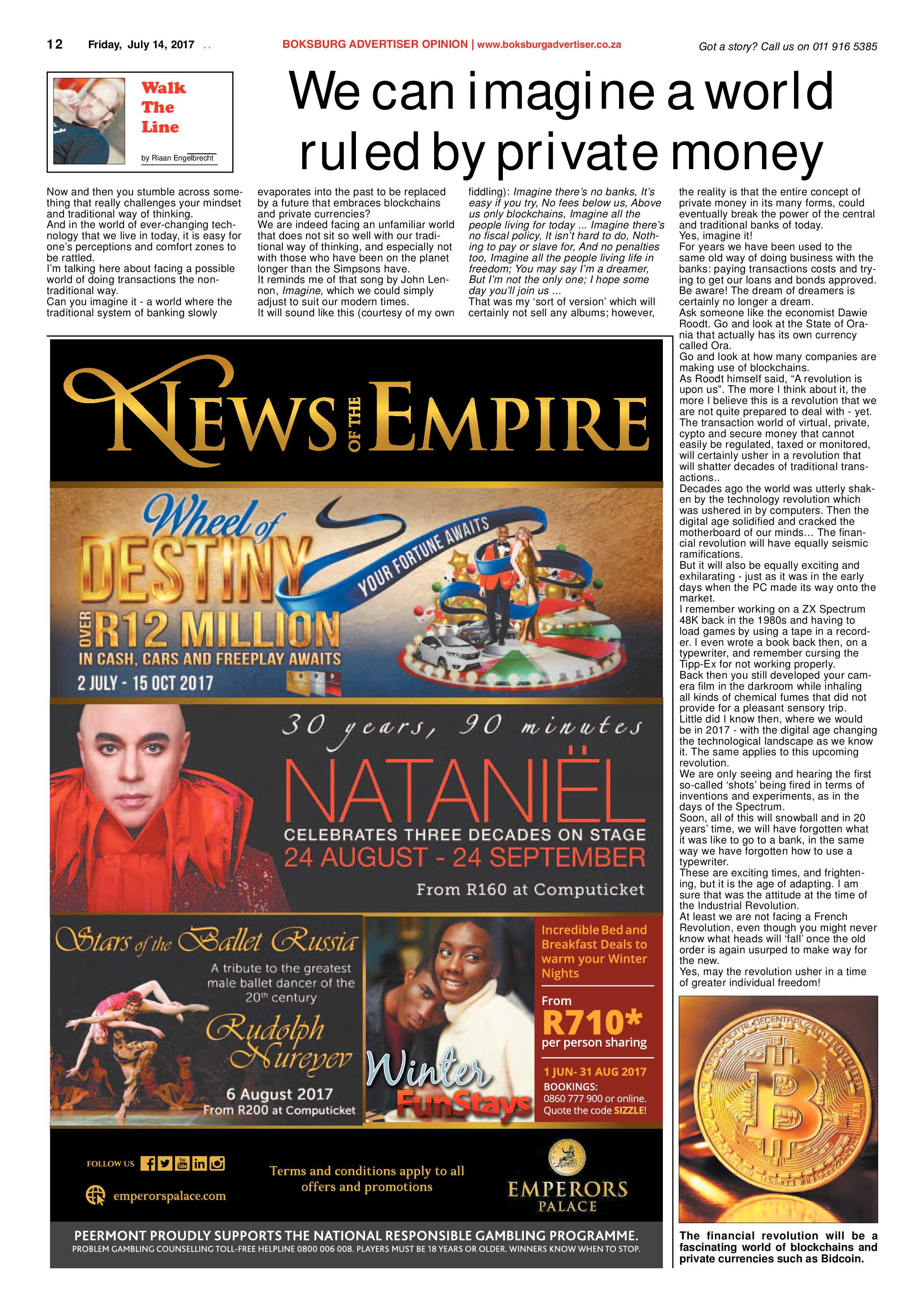 Boksburg Advertiser 11 July 2017 page 12