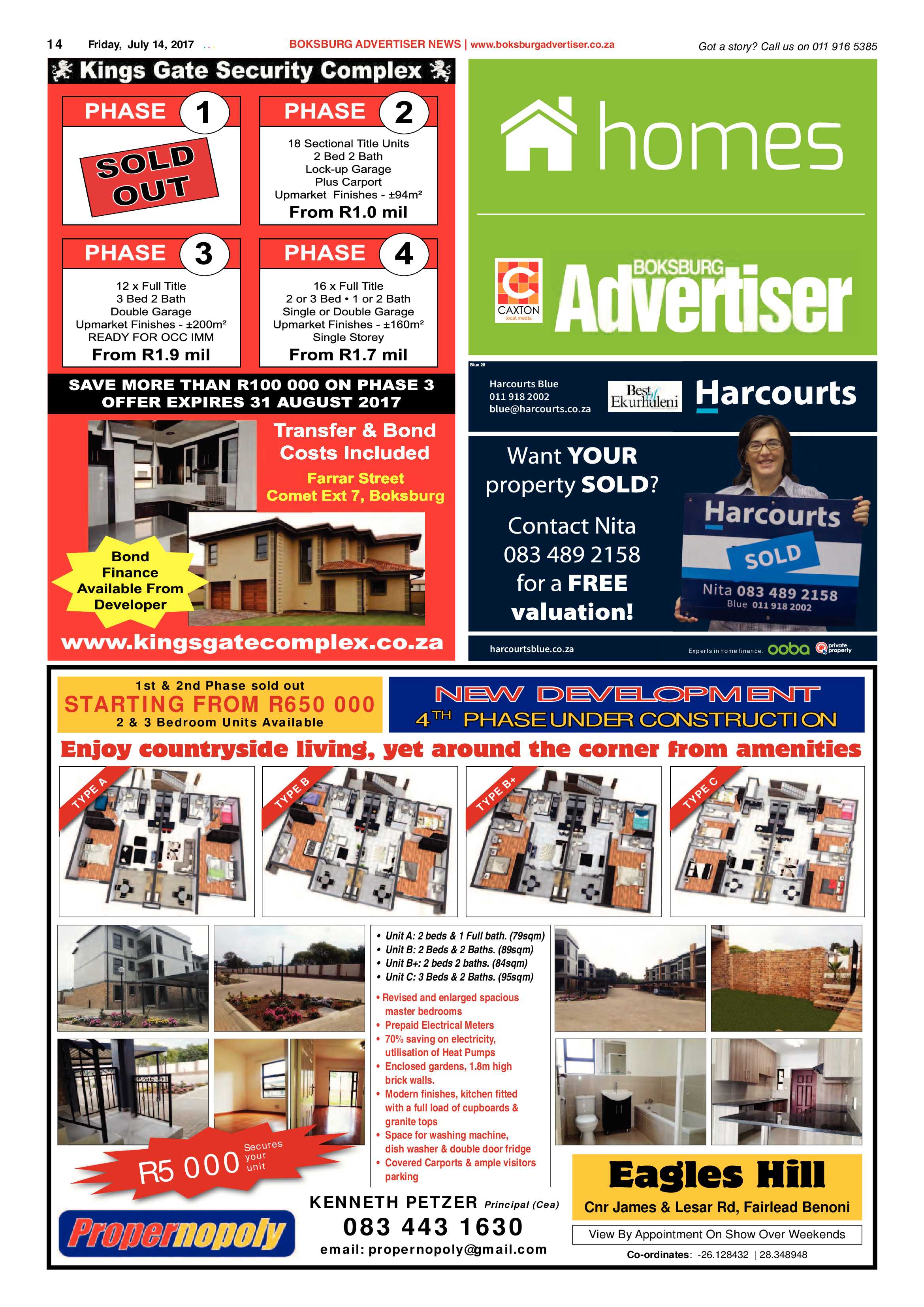 Boksburg Advertiser 11 July 2017 page 14
