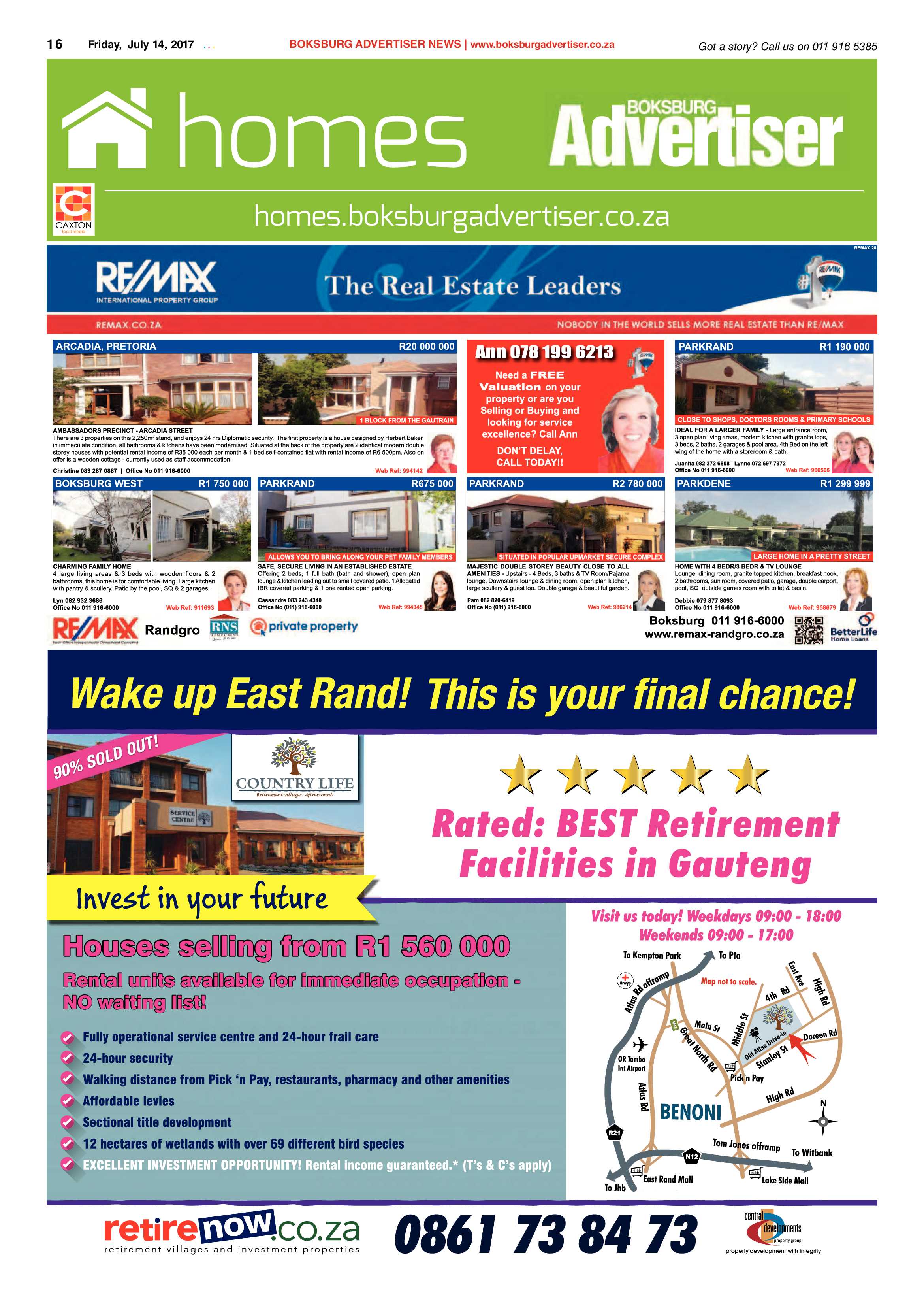 Boksburg Advertiser 11 July 2017 page 16