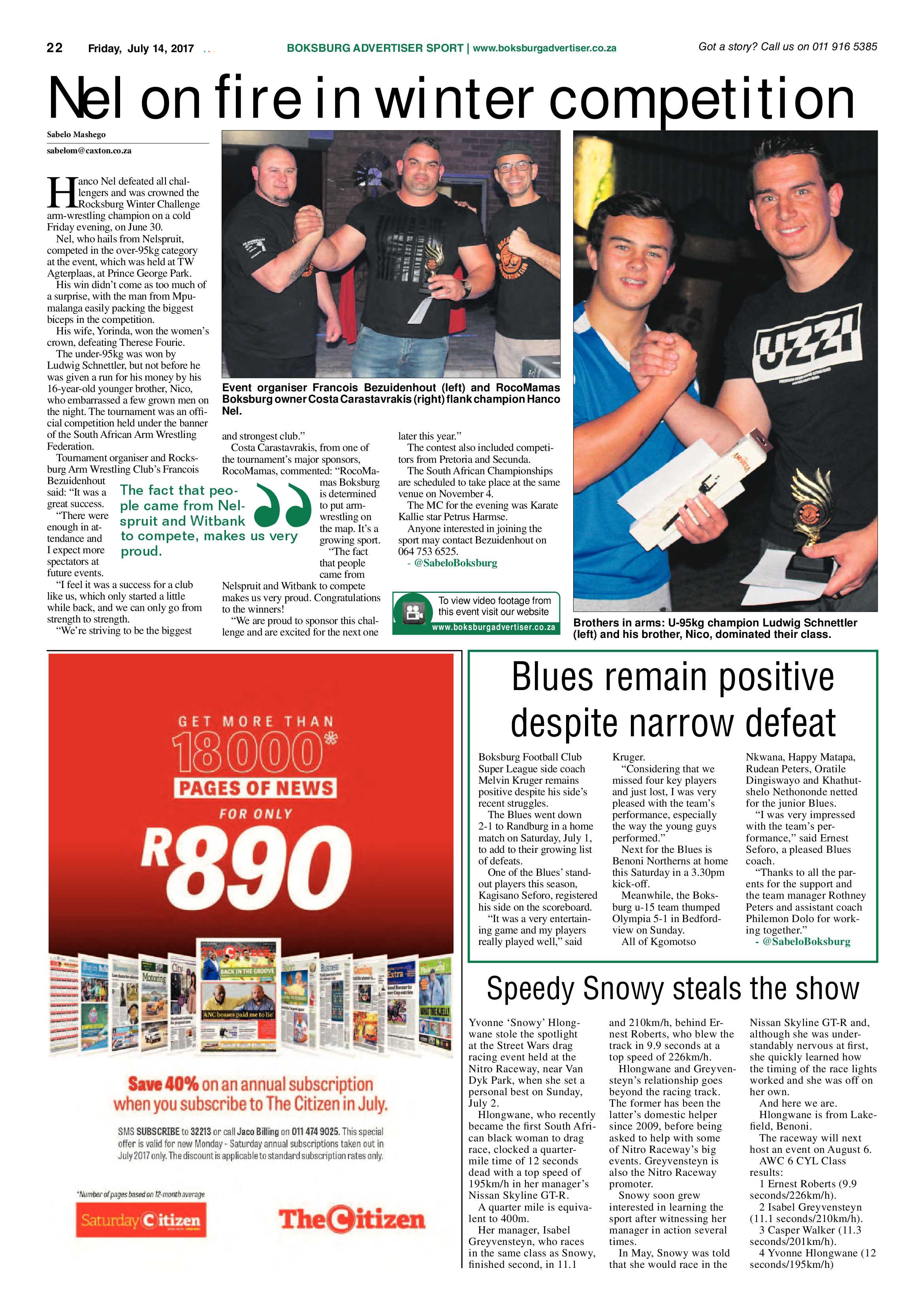 Boksburg Advertiser 11 July 2017 page 22