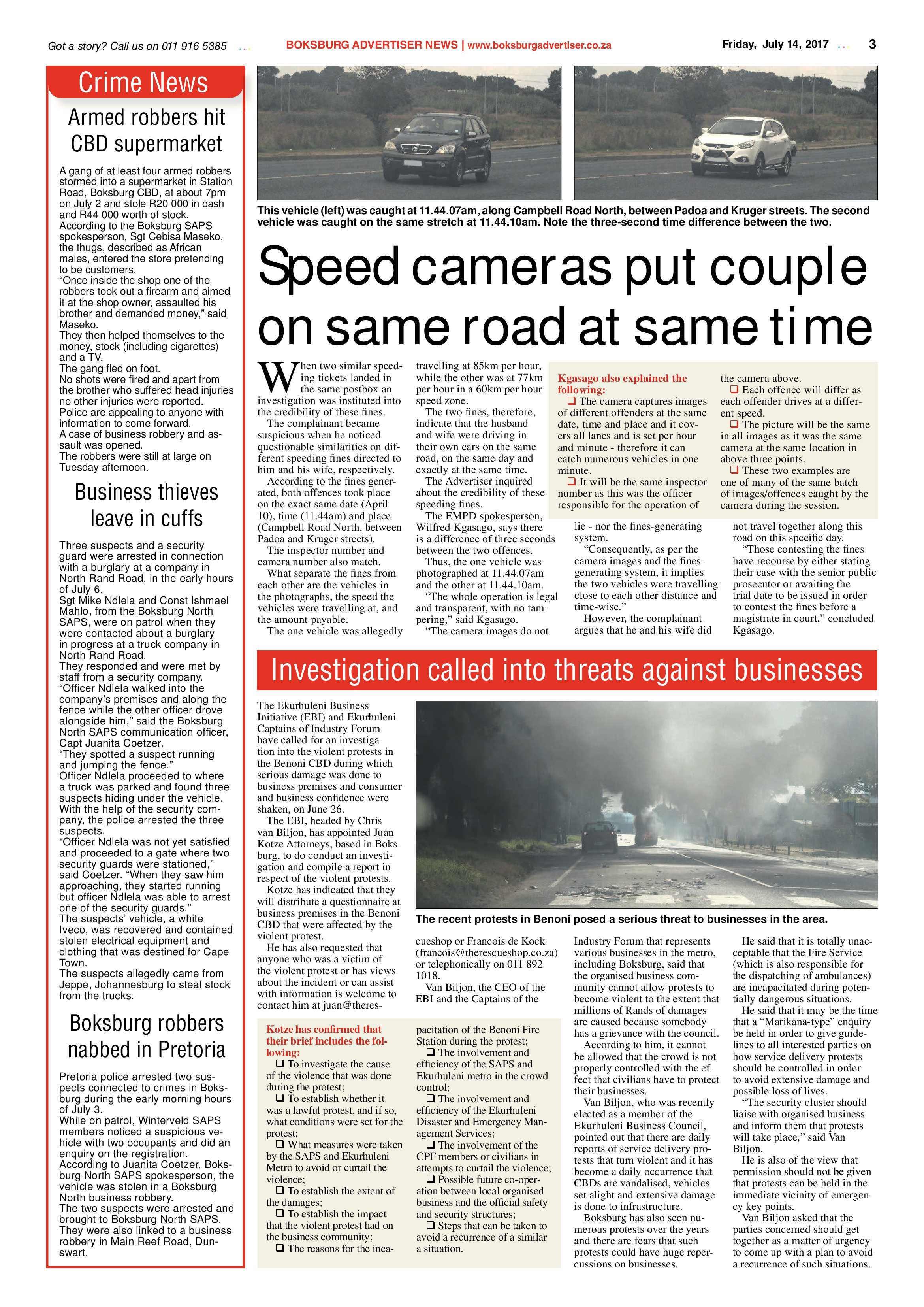 Boksburg Advertiser 11 July 2017 page 3