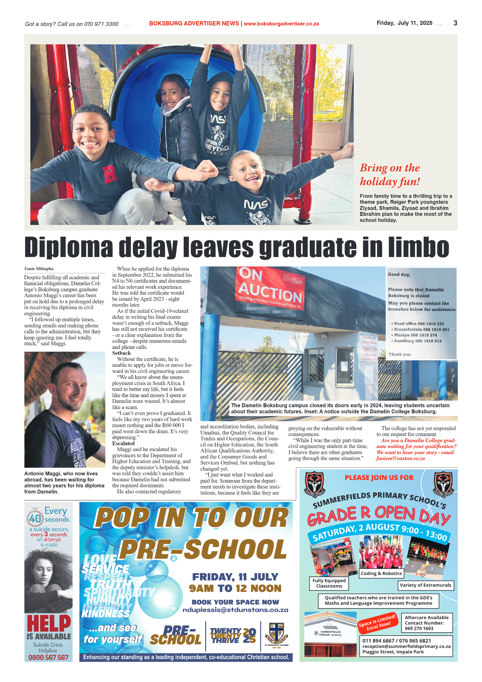Boksburg Advertiser 11 July 2025 page 5
