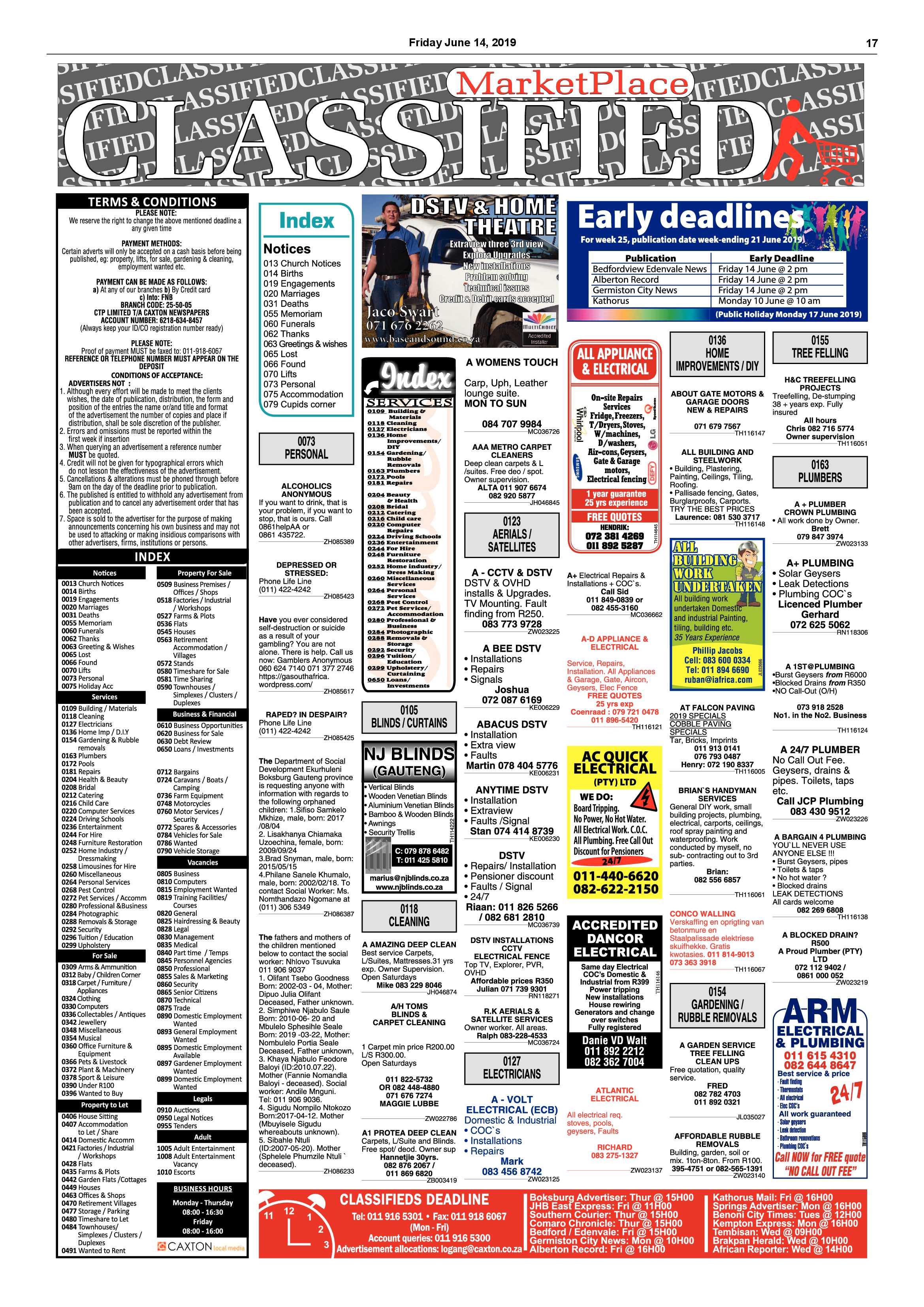 Boksburg Advertiser 11 June 2019 page 17