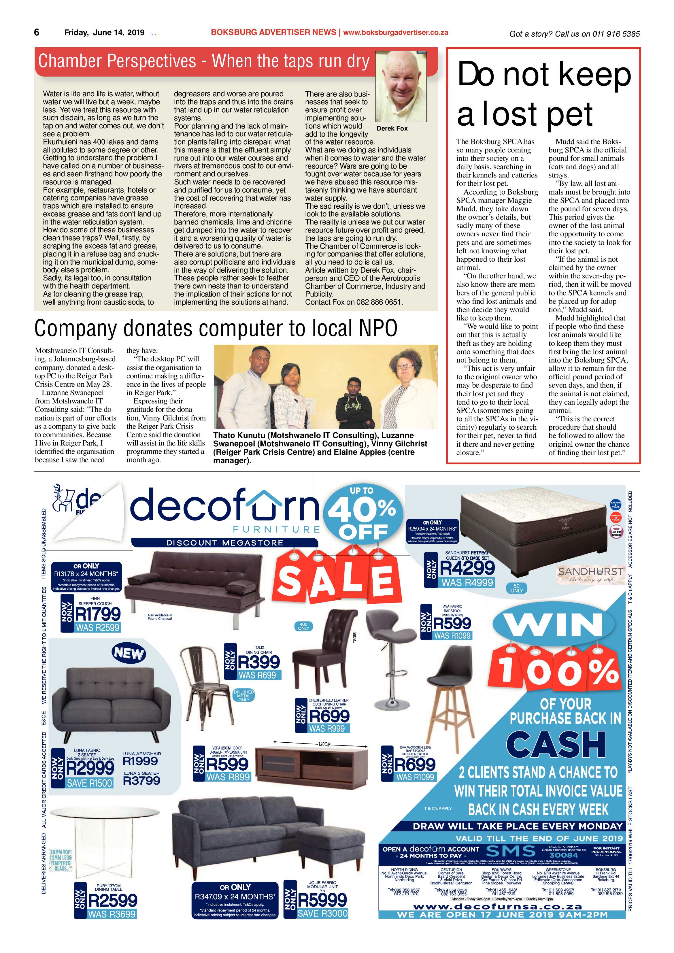 Boksburg Advertiser 11 June 2019 page 6