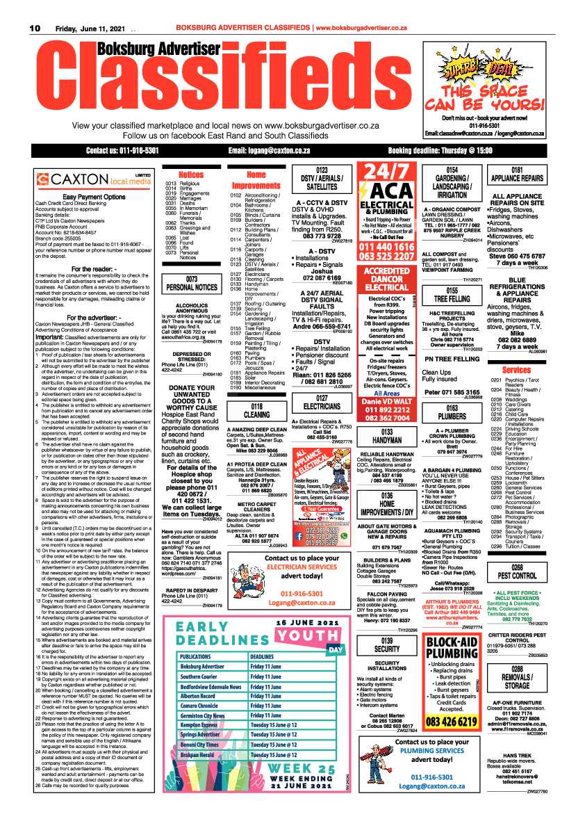 Boksburg Advertiser 11 June 2021 page 10
