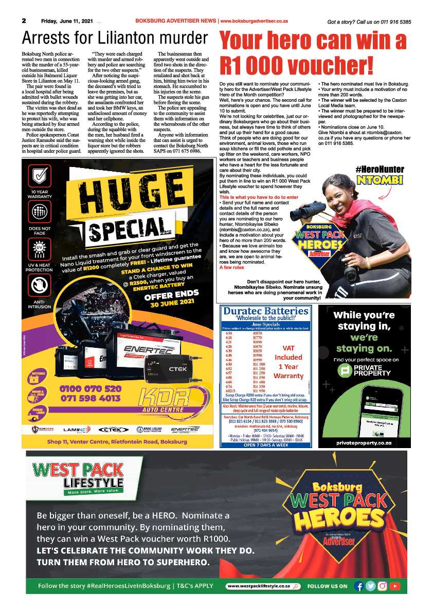 Boksburg Advertiser 11 June 2021 page 2