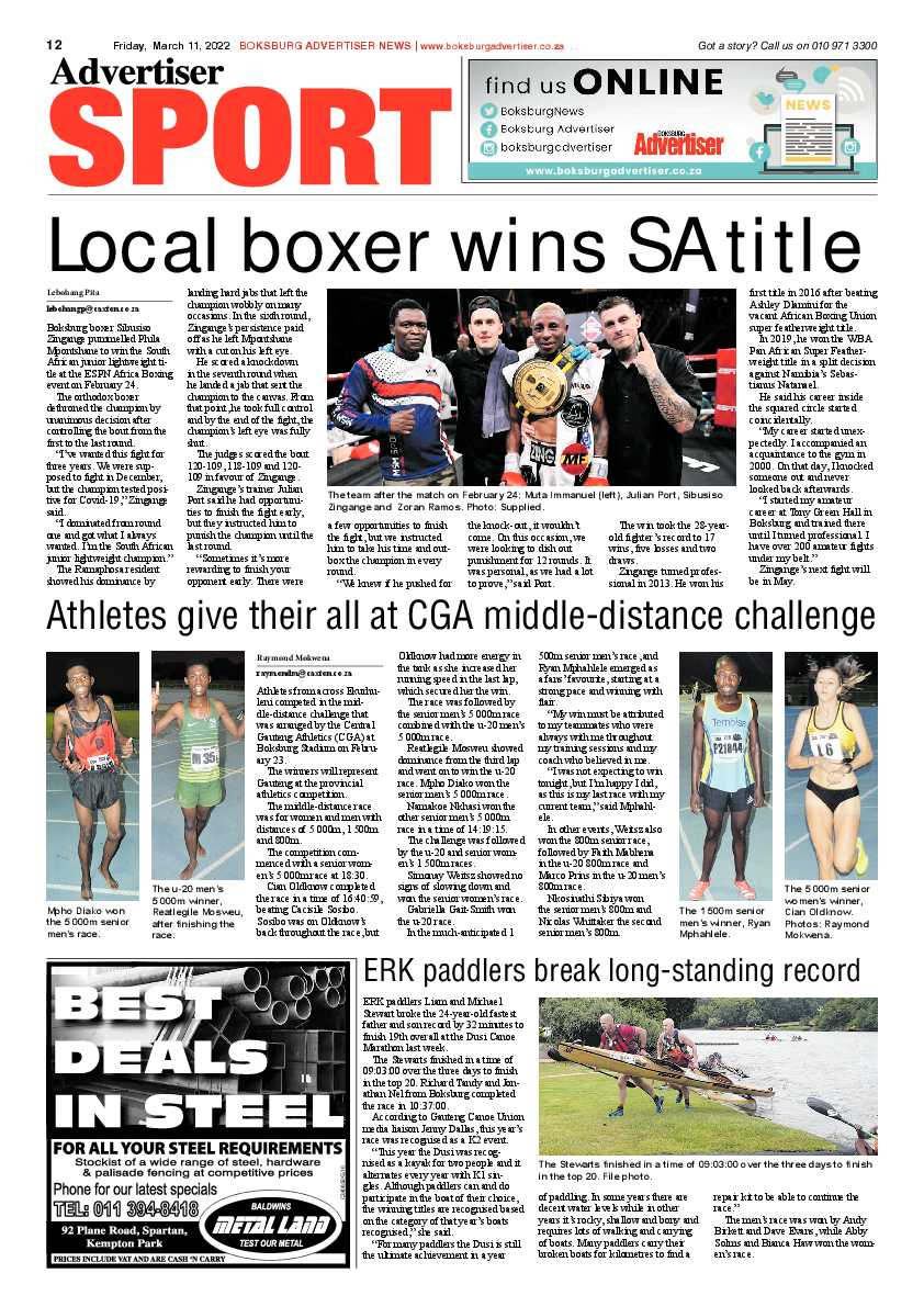 Boksburg Advertiser 11 March 2022 page 12