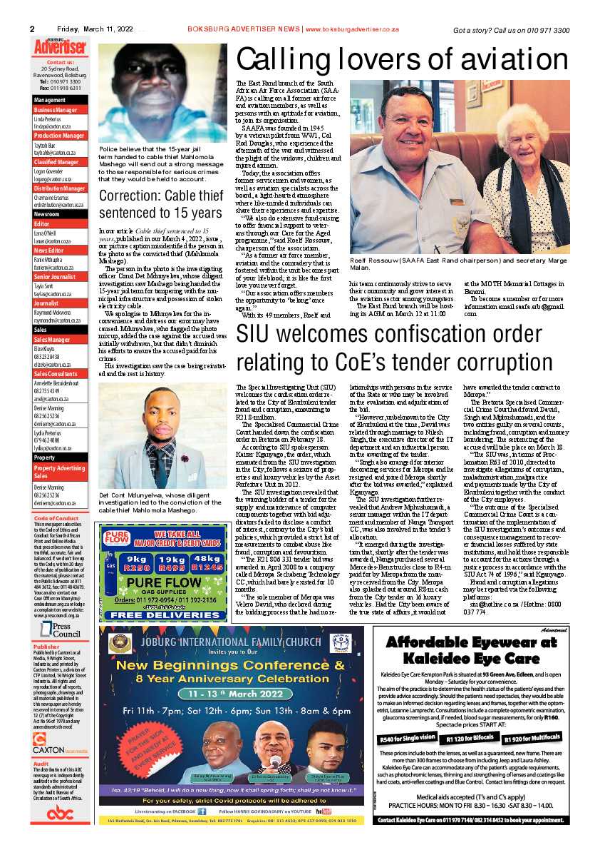 Boksburg Advertiser 11 March 2022 page 2