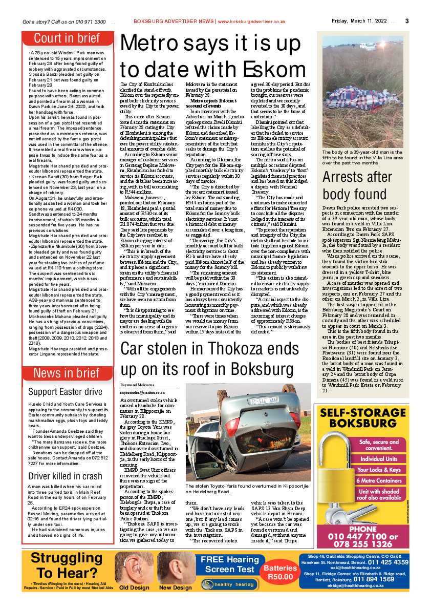 Boksburg Advertiser 11 March 2022 page 3