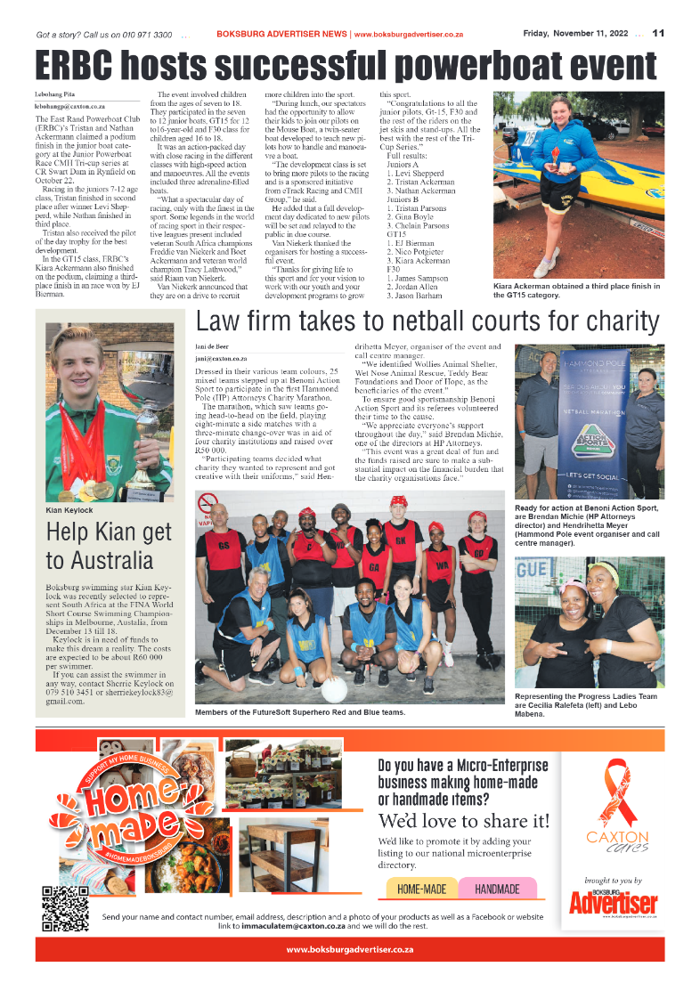 Boksburg Advertiser 11 Nov 2022 page 11