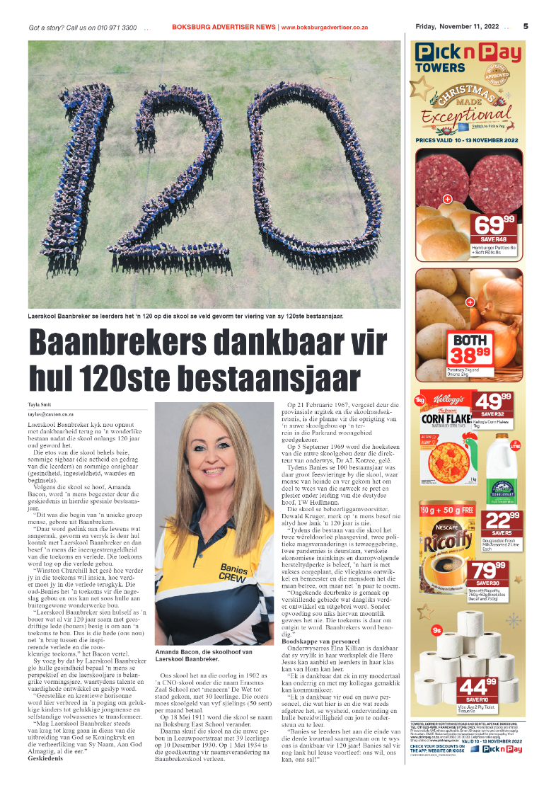Boksburg Advertiser 11 Nov 2022 page 5