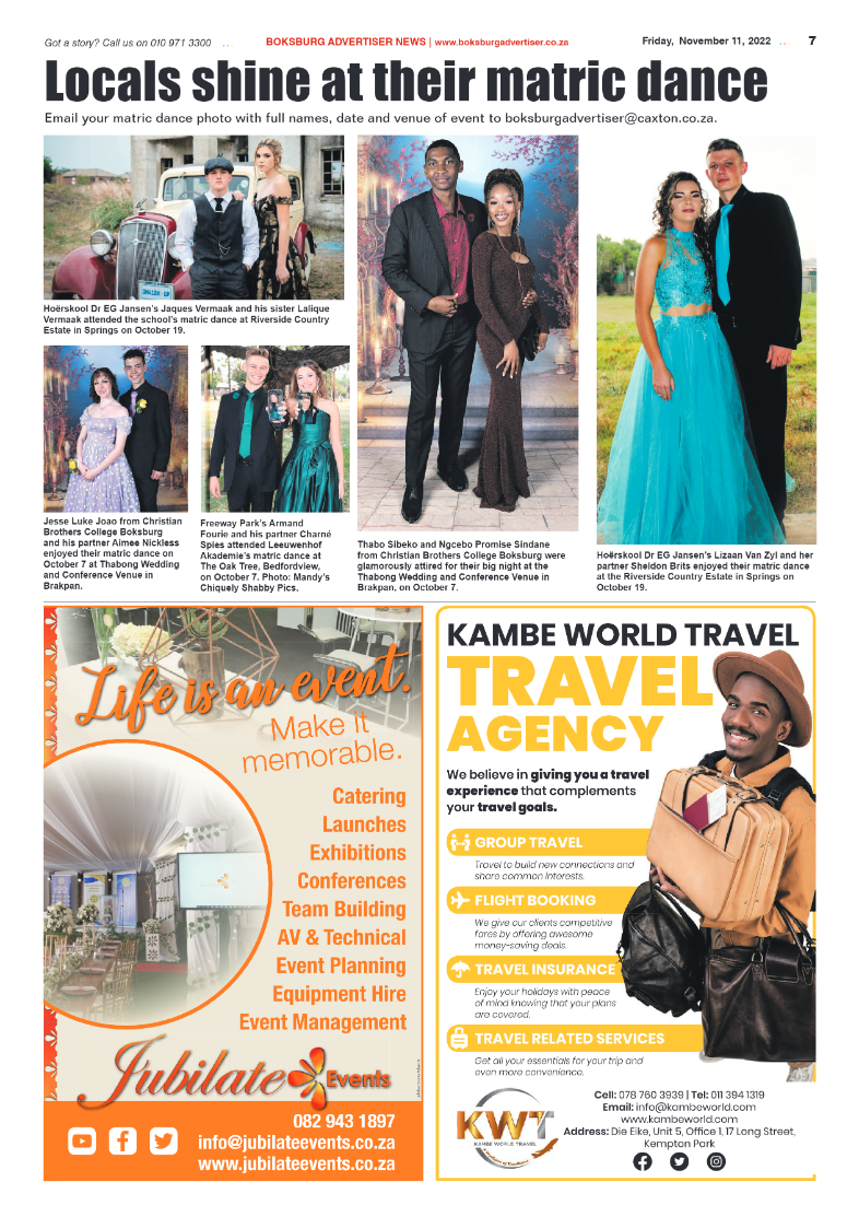 Boksburg Advertiser 11 Nov 2022 page 7