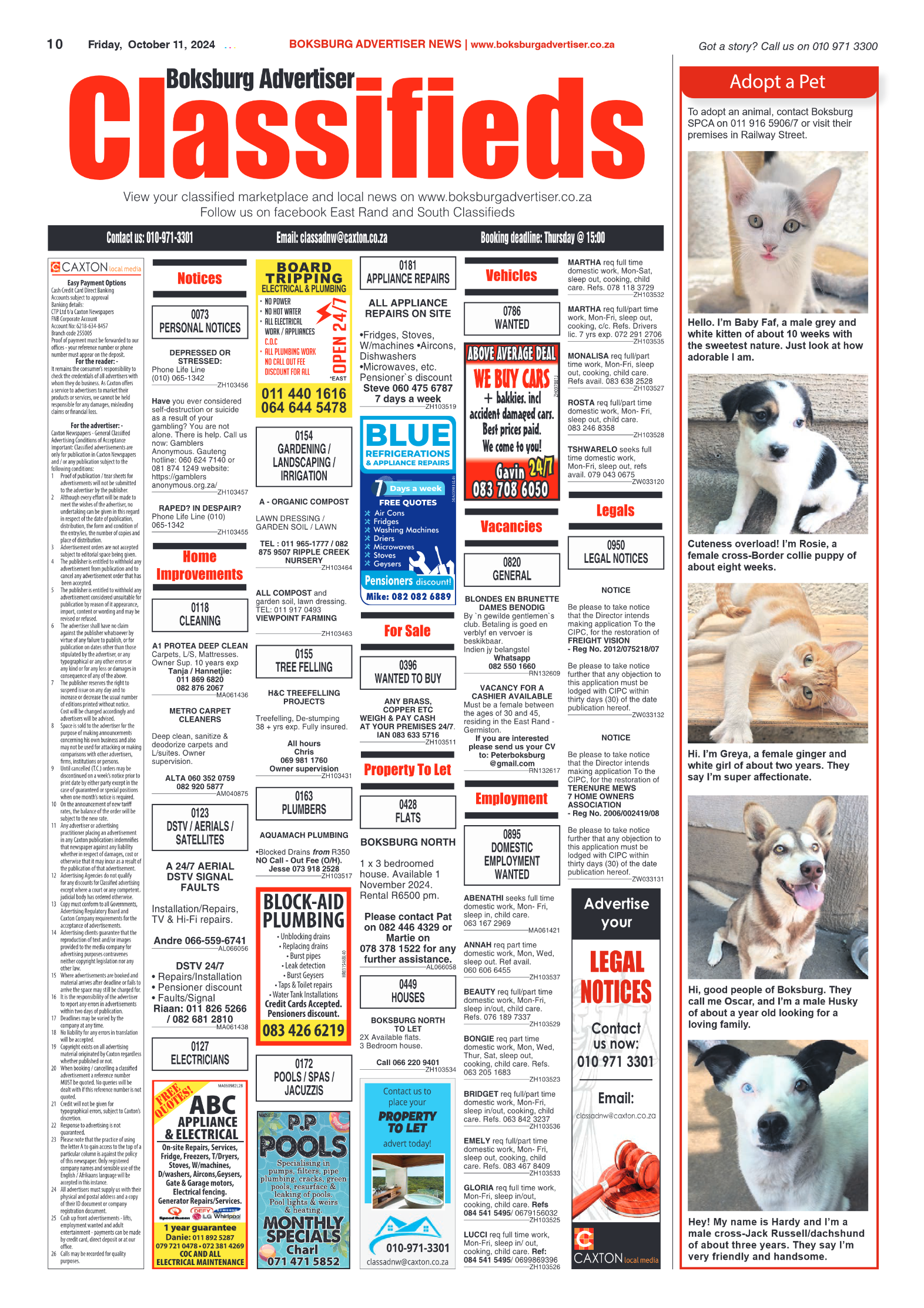 Boksburg Advertiser 11 October 2024 page 10
