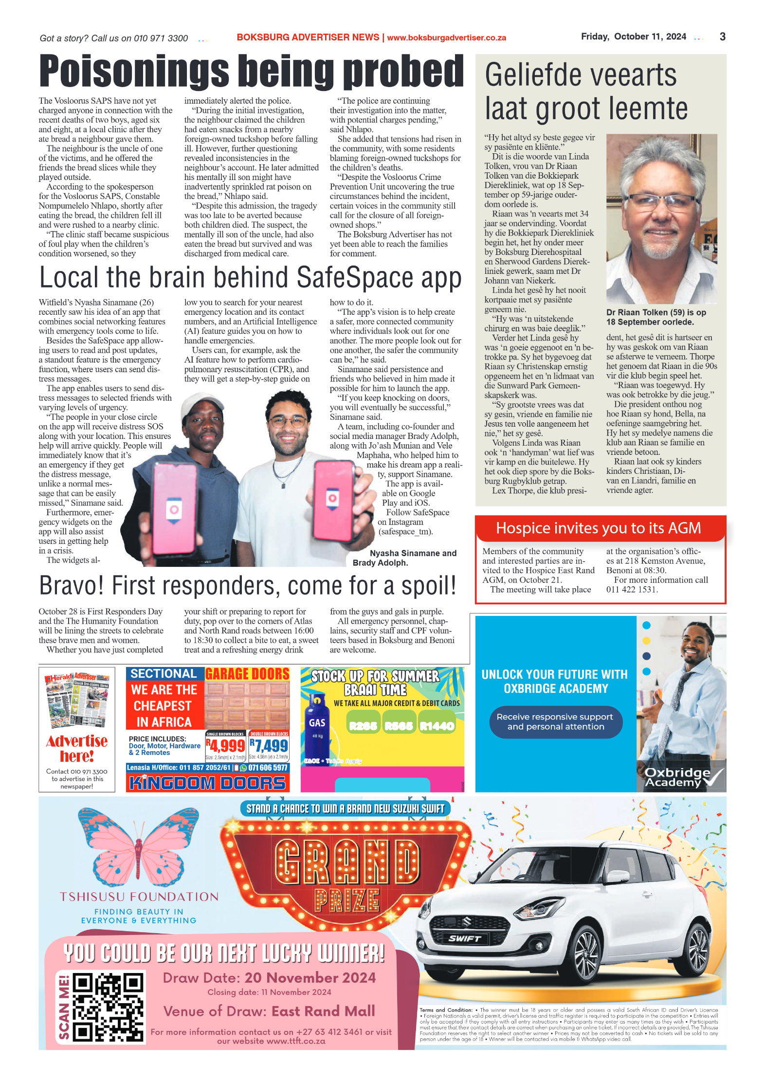 Boksburg Advertiser 11 October 2024 page 3