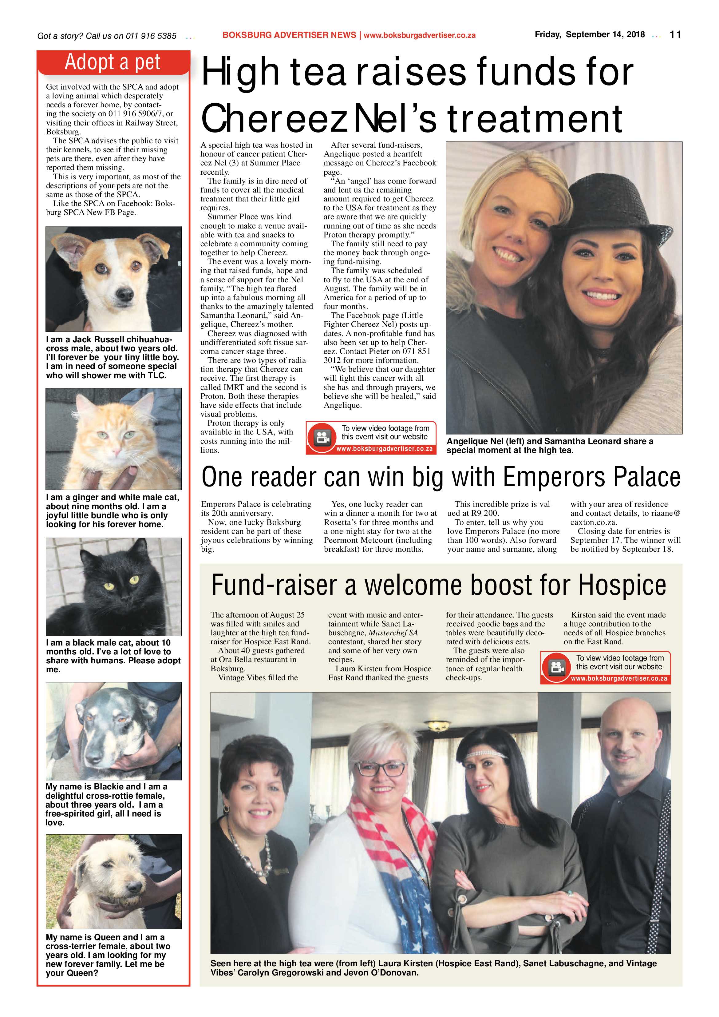 Boksburg Advertiser 11 September 2018 page 11