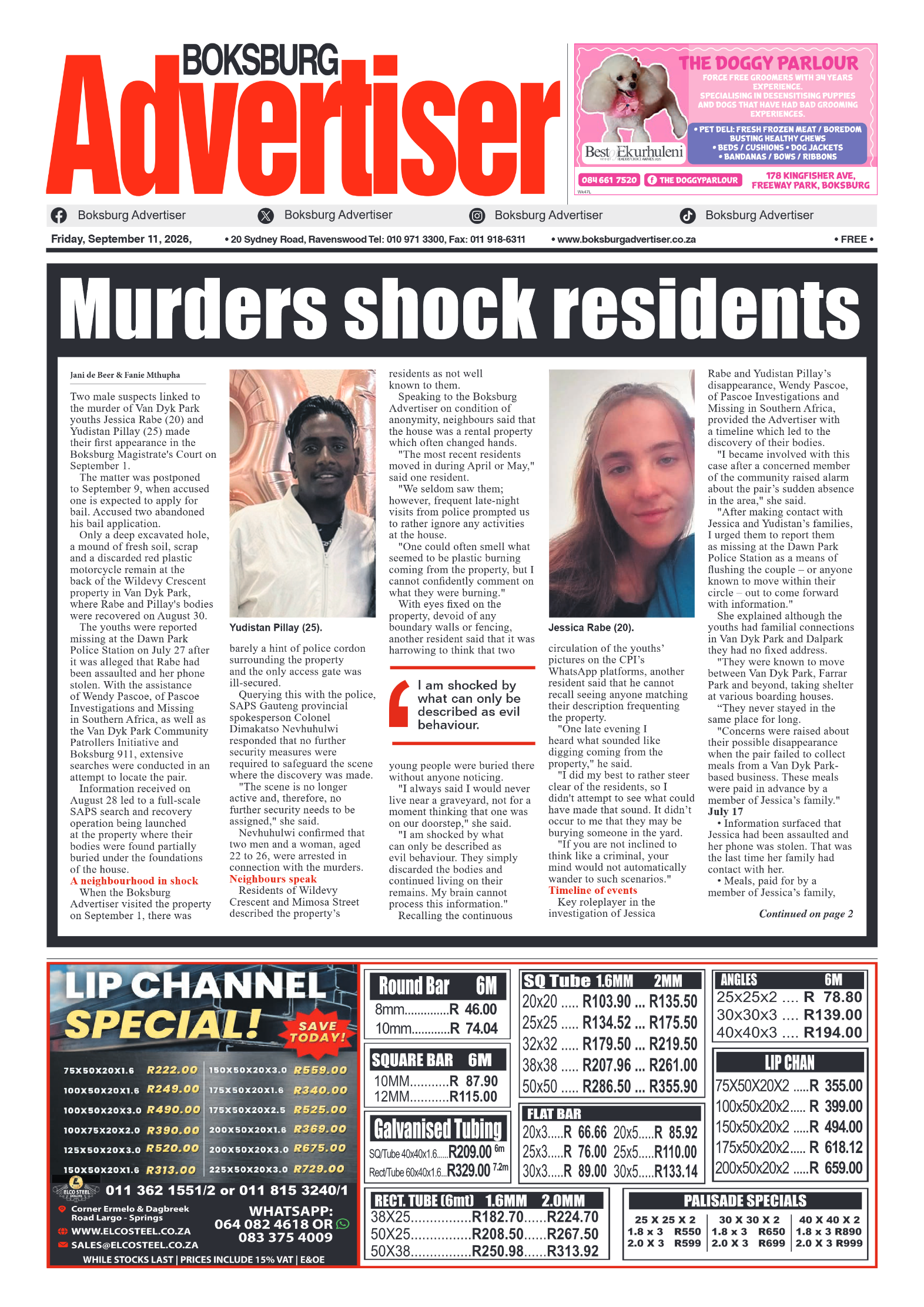 Boksburg Advertiser 11 September 2026 page 3
