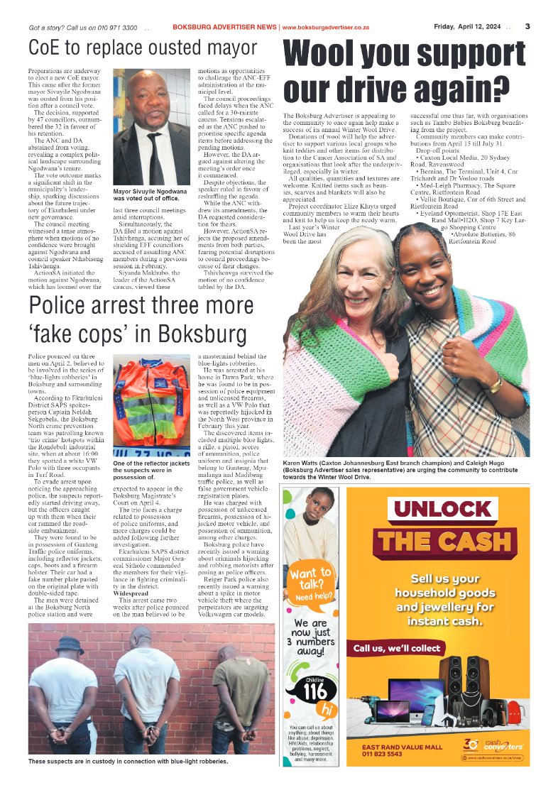 Boksburg Advertiser 12 April 2024 page 3