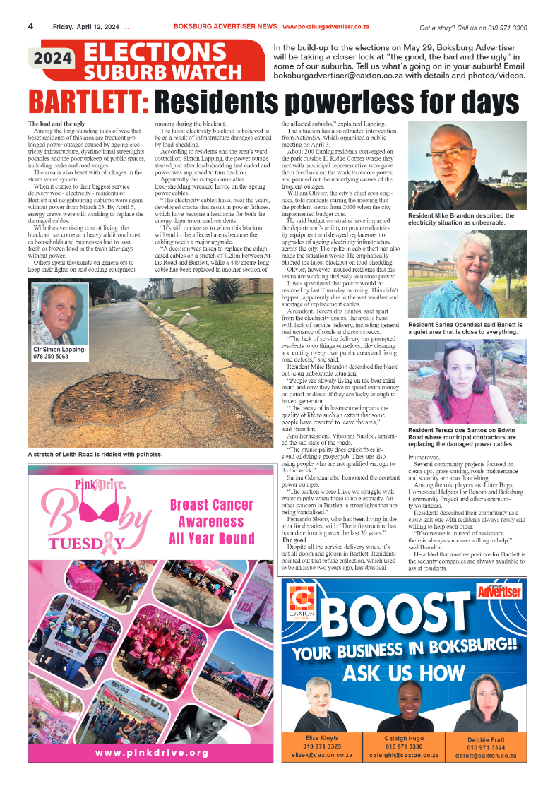 Boksburg Advertiser 12 April 2024 page 4