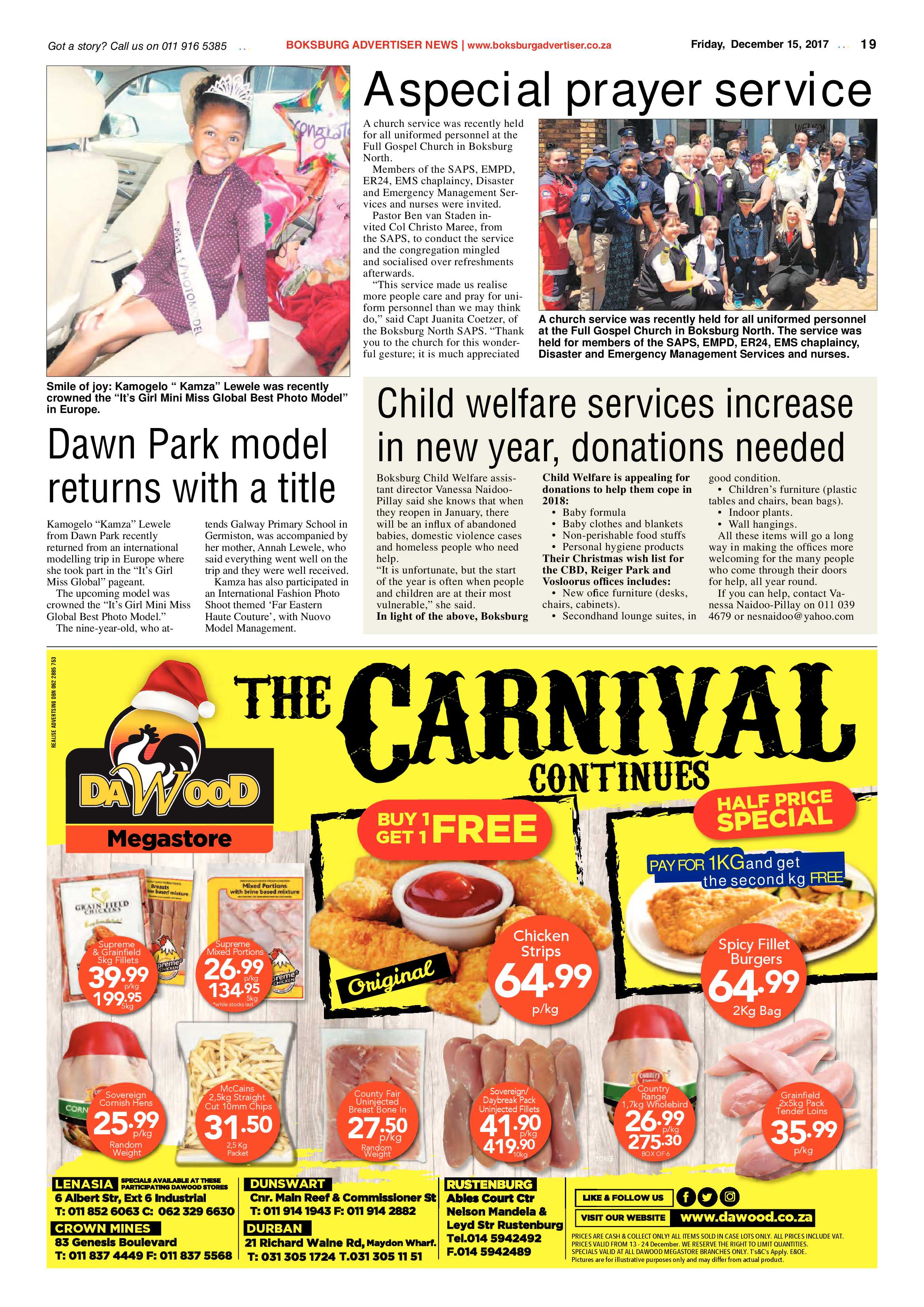 Boksburg Advertiser 12 December 2017 page 19