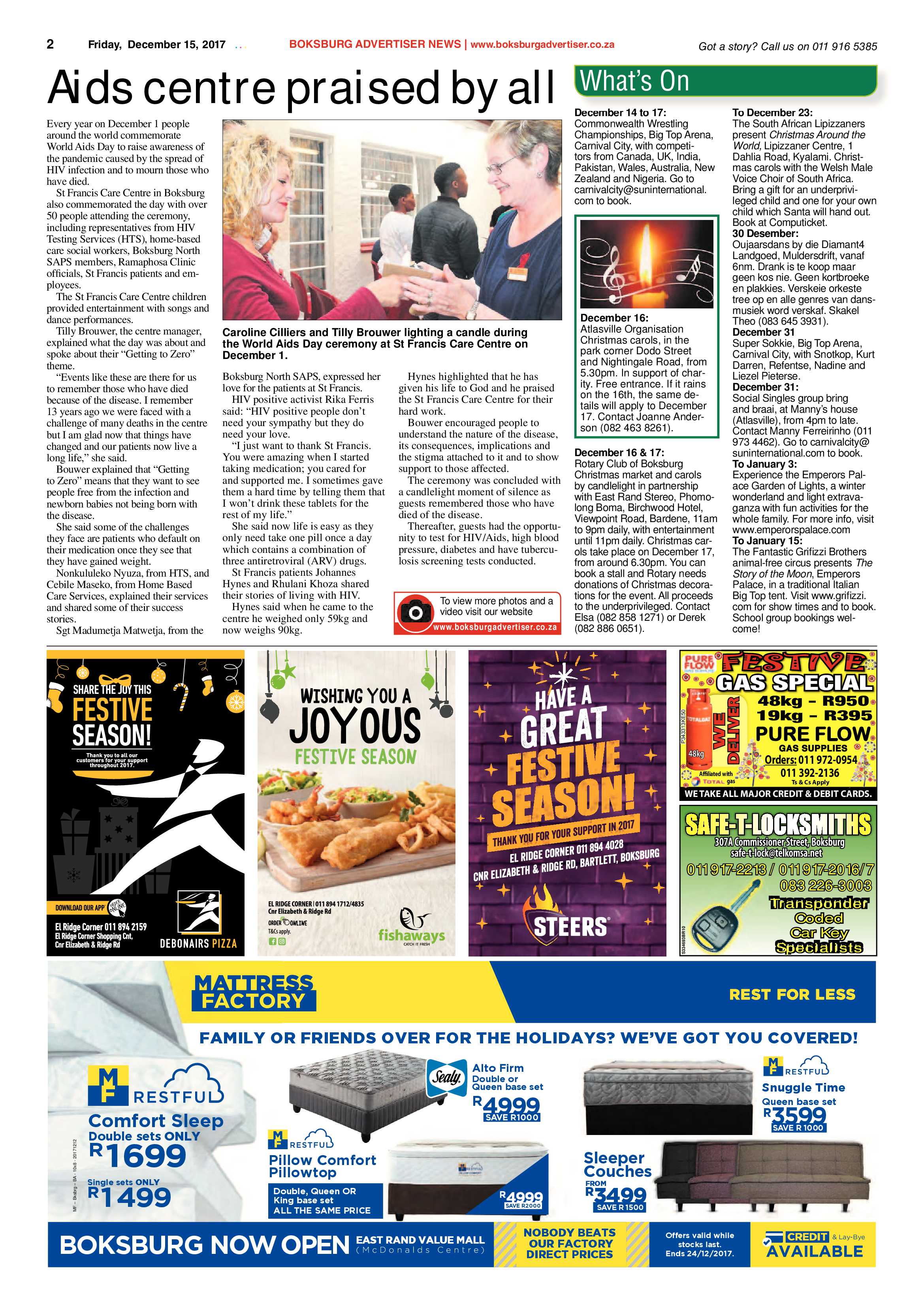 Boksburg Advertiser 12 December 2017 page 2