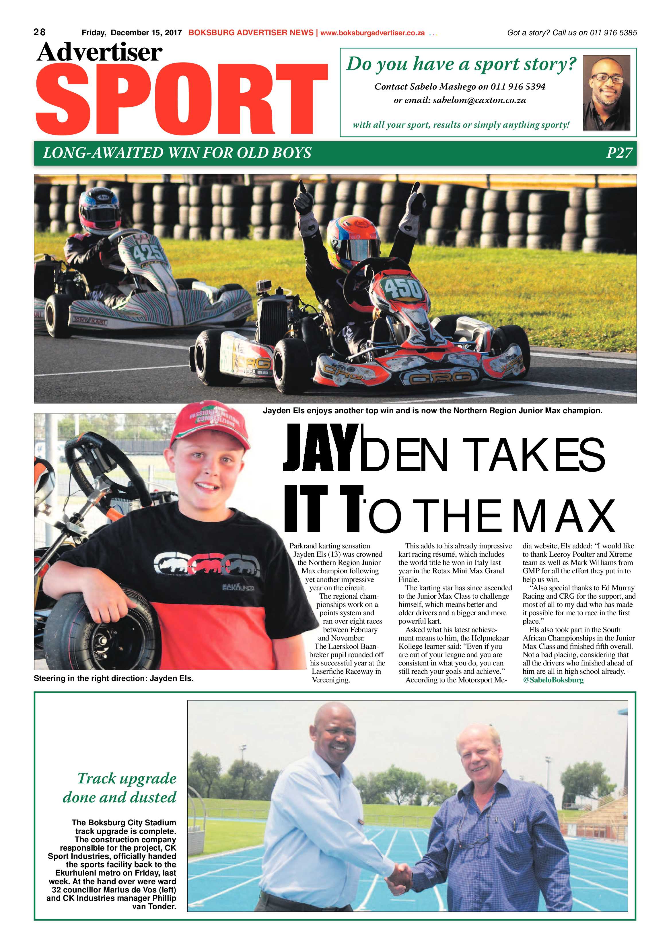 Boksburg Advertiser 12 December 2017 page 28