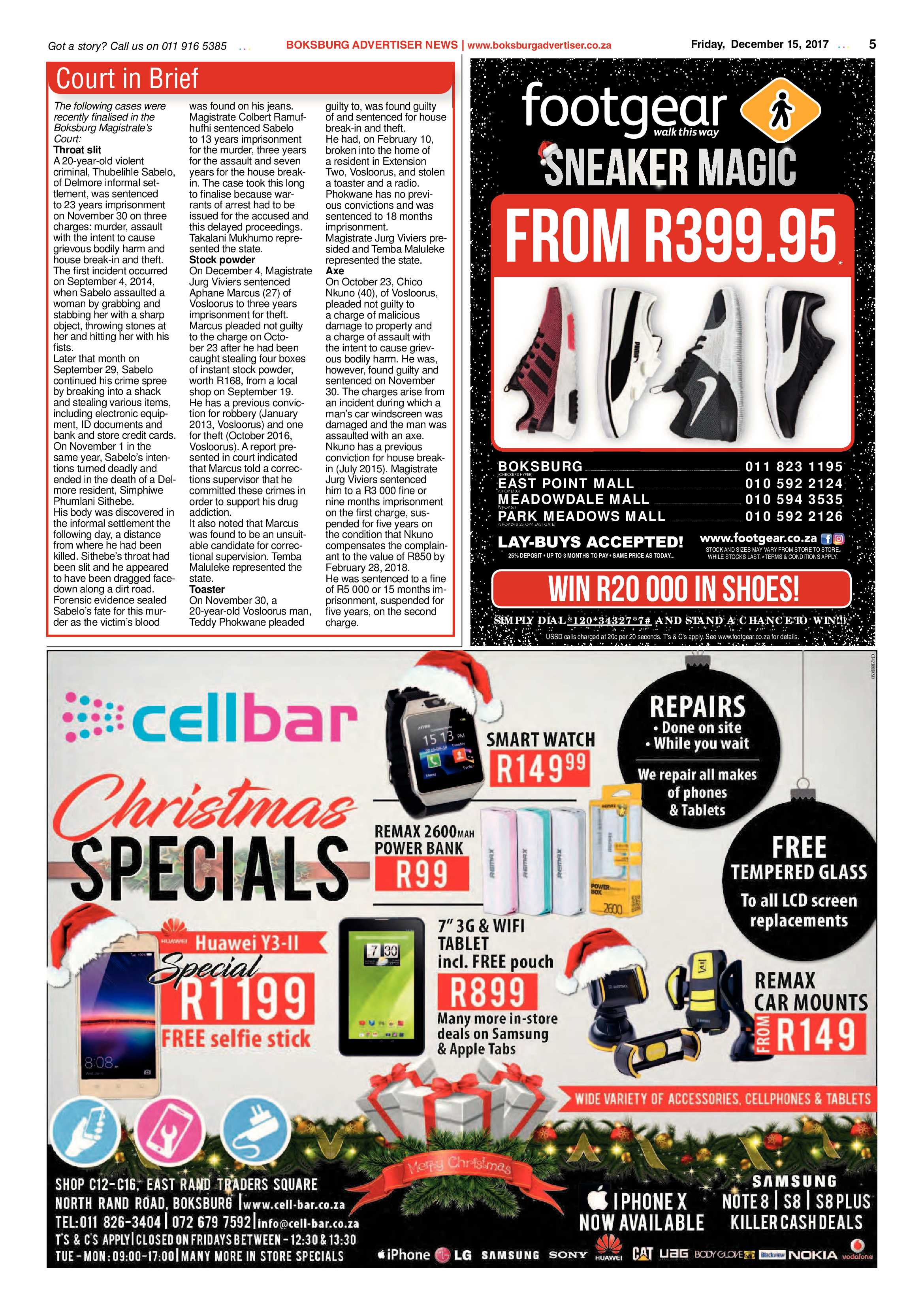 Boksburg Advertiser 12 December 2017 page 5