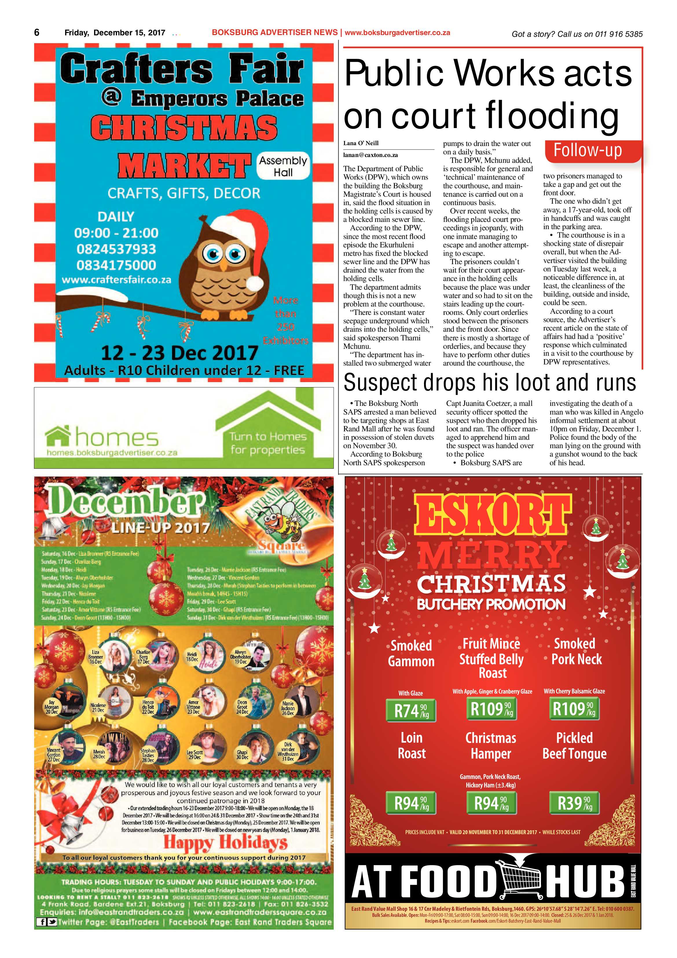 Boksburg Advertiser 12 December 2017 page 6