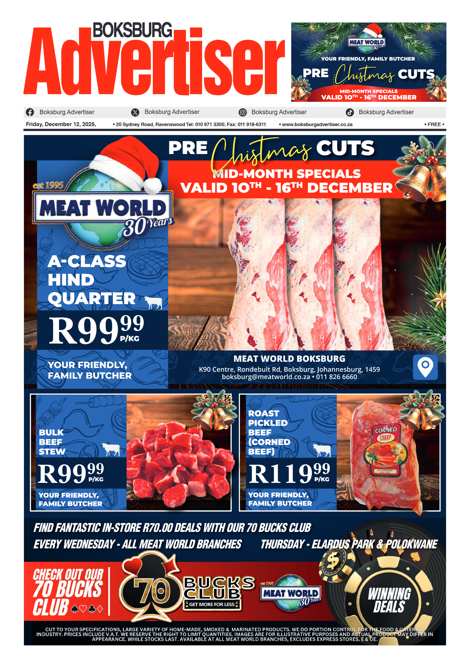 Boksburg Advertiser 12 December 2025 page 1