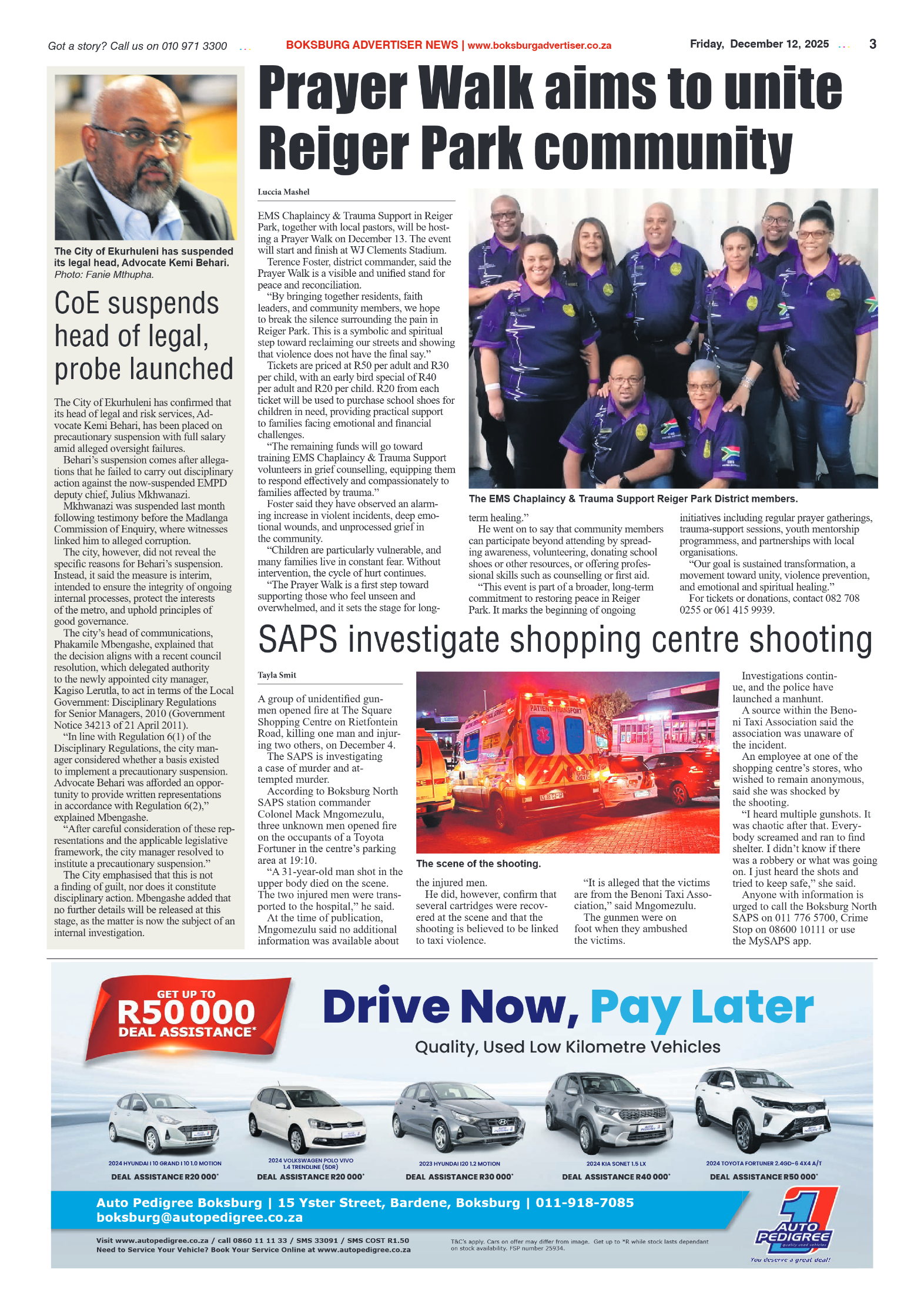 Boksburg Advertiser 12 December 2025 page 5