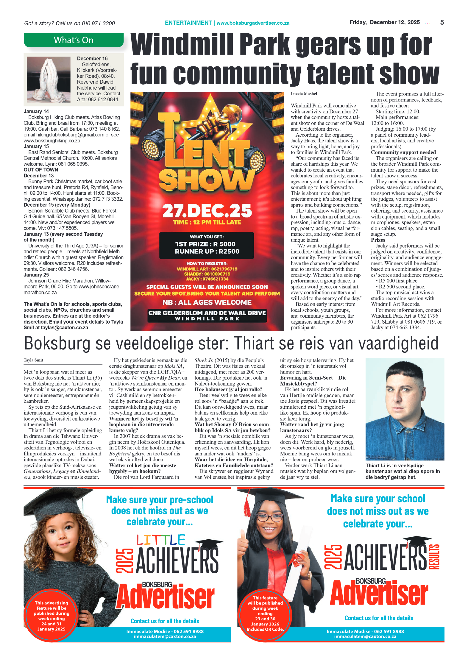 Boksburg Advertiser 12 December 2025 page 7